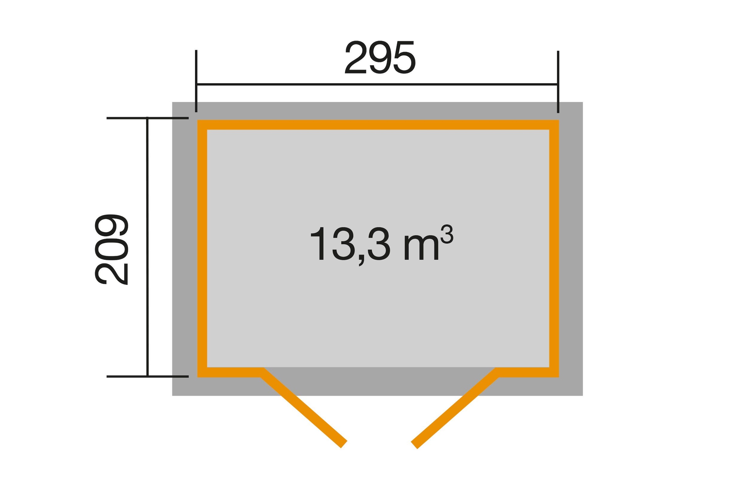 weka Gartenhaus »264 Gr. 3, 21 mm, schwedenrot«