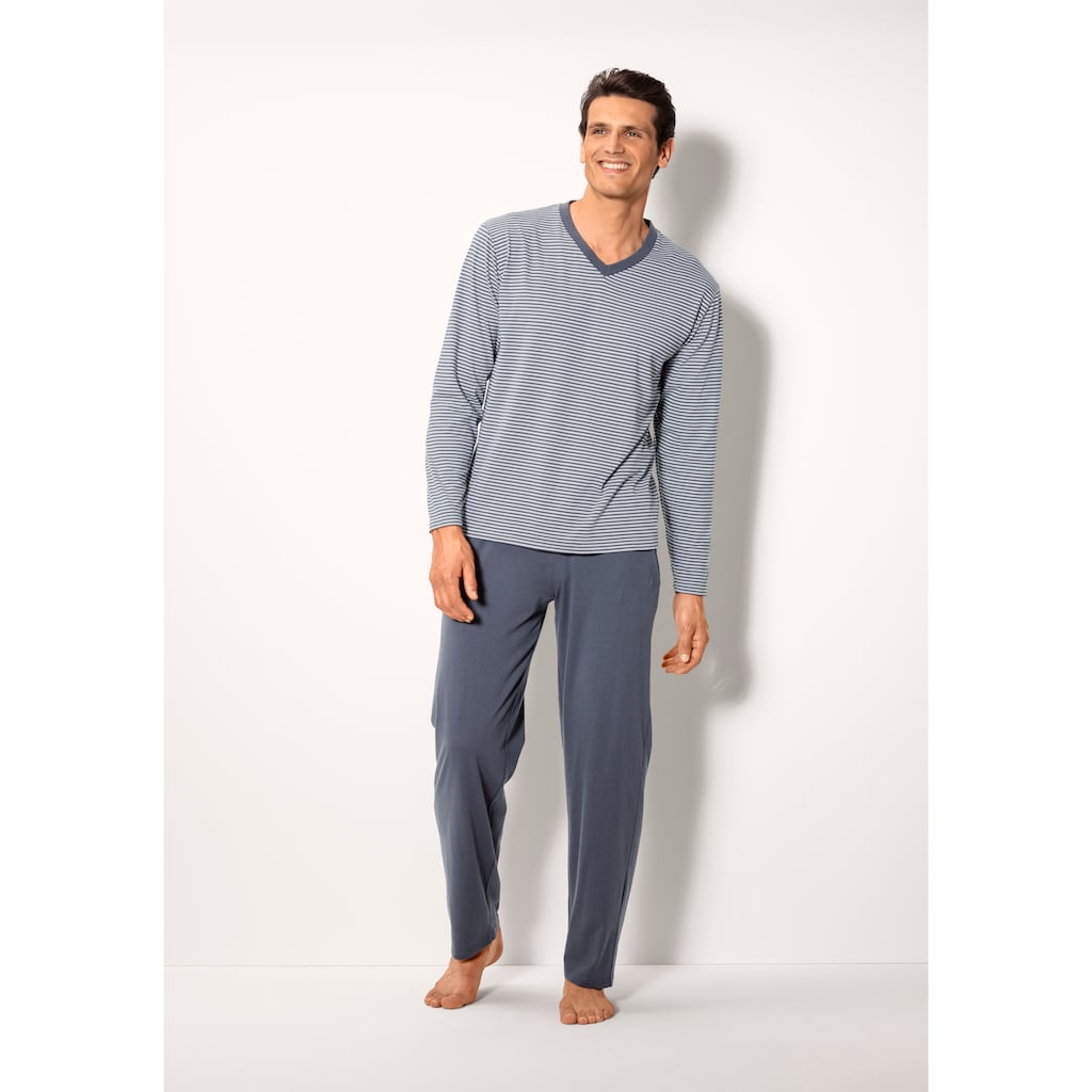 le jogger® Pyjama, (Packung, 4 tlg., 2 Stück)