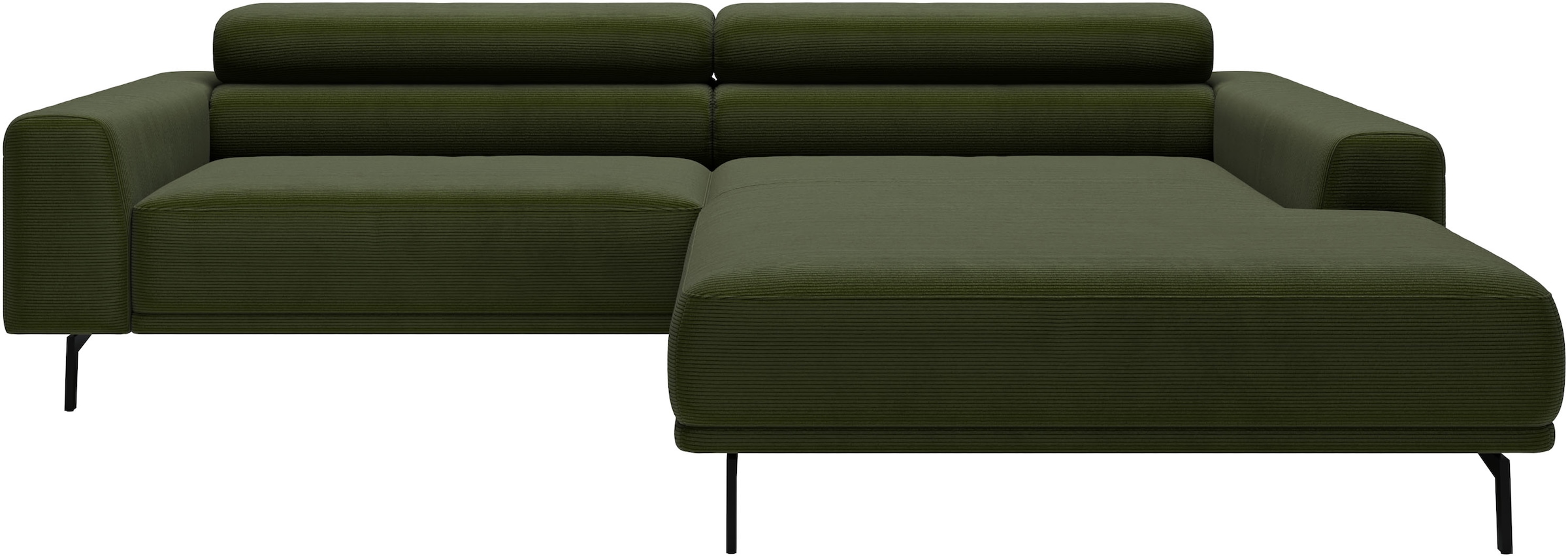 SCHÖNER WOHNEN-Kollektion "Tossa, Modernes Design trifft smarte Funktione, Breite 258 cm" Motorischer Sitzvorzug, Kopfteil-Funktion & Saugroboter-Höhe