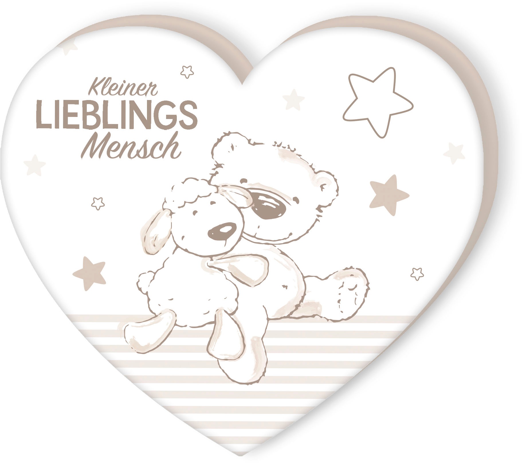 Baby Best Dekokissen "Kleiner Lieblingsmensch" hochfarbig bedruckt günstig online kaufen