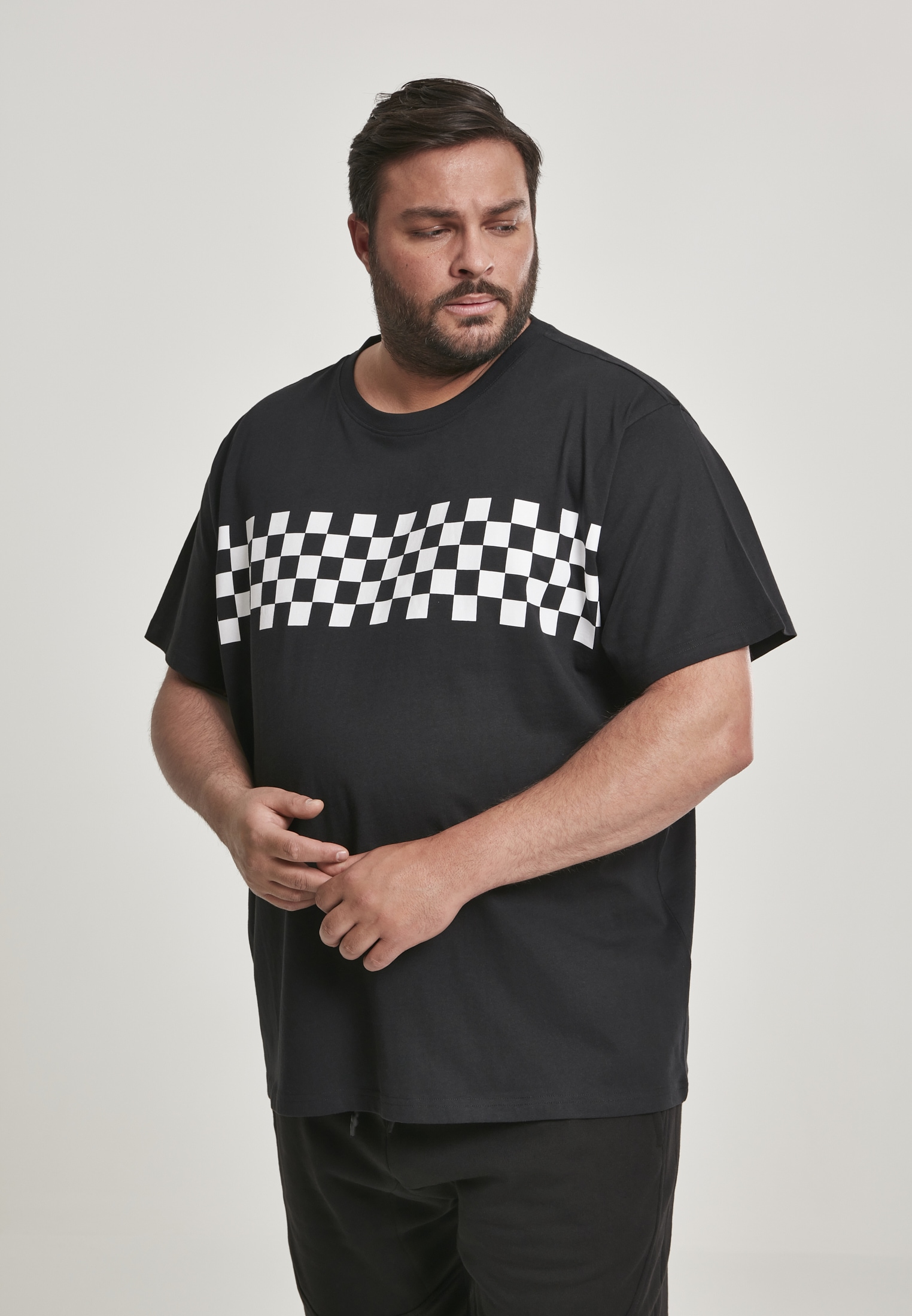 URBAN CLASSICS T-Shirt "Urban Classics T-Shirt Check Panel Tee" 1 Stk. günstig online kaufen