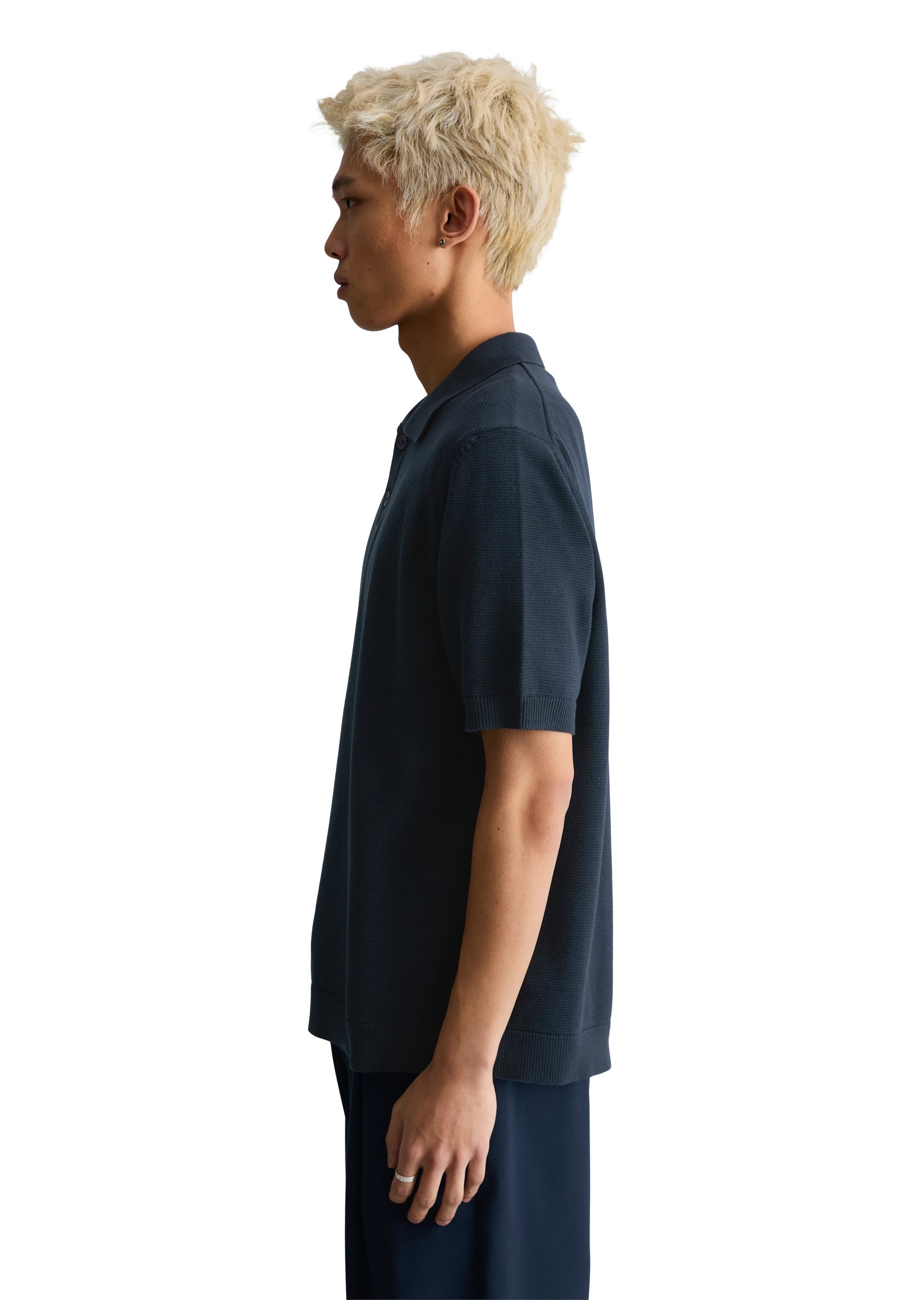 Marc OPolo DENIM Poloshirt "mit feiner Rippstruktur" günstig online kaufen