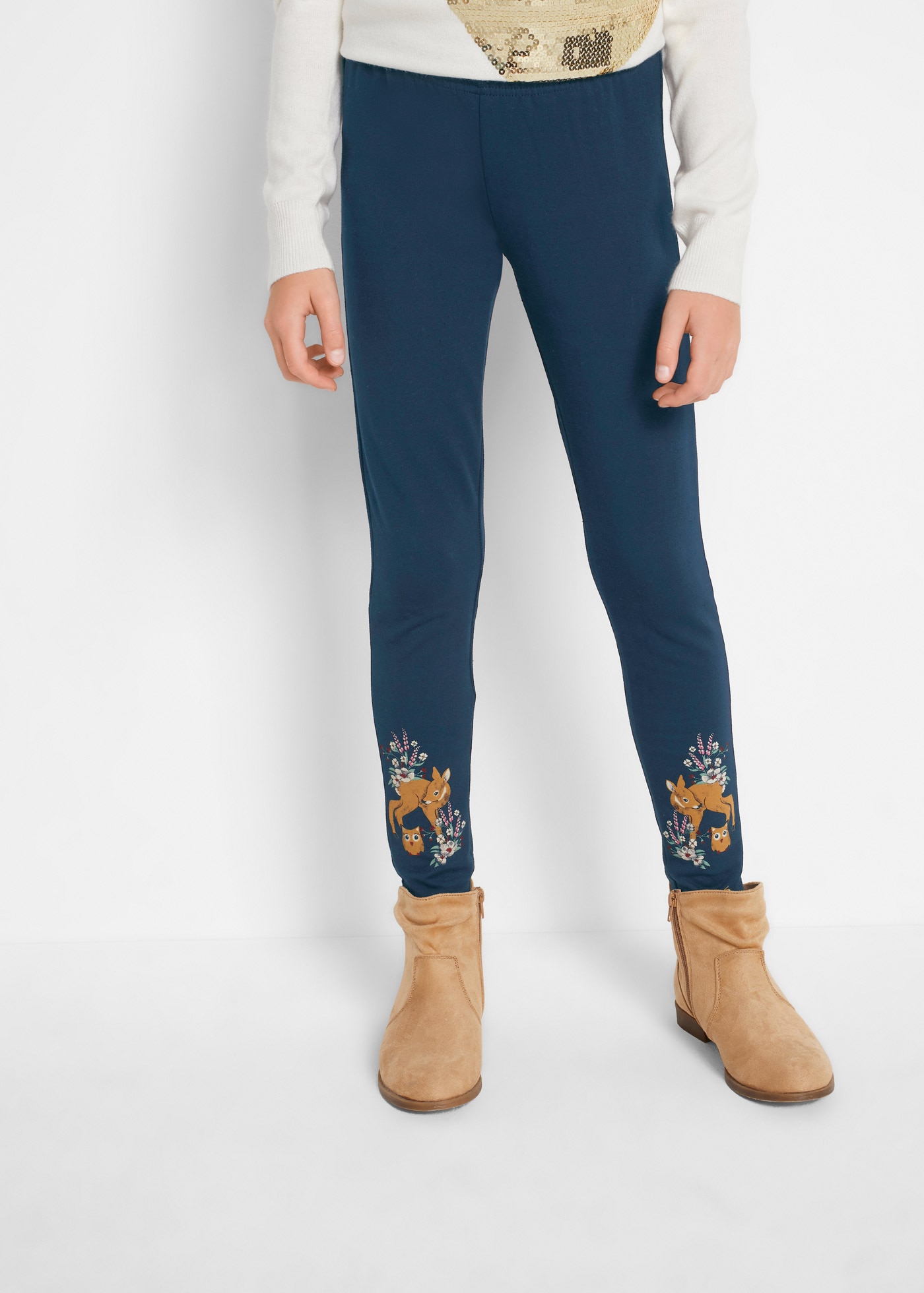 bonprix Thermoleggings "Thermo-Leggings" aus Baumwolle und Elasthan, bequeme Passform