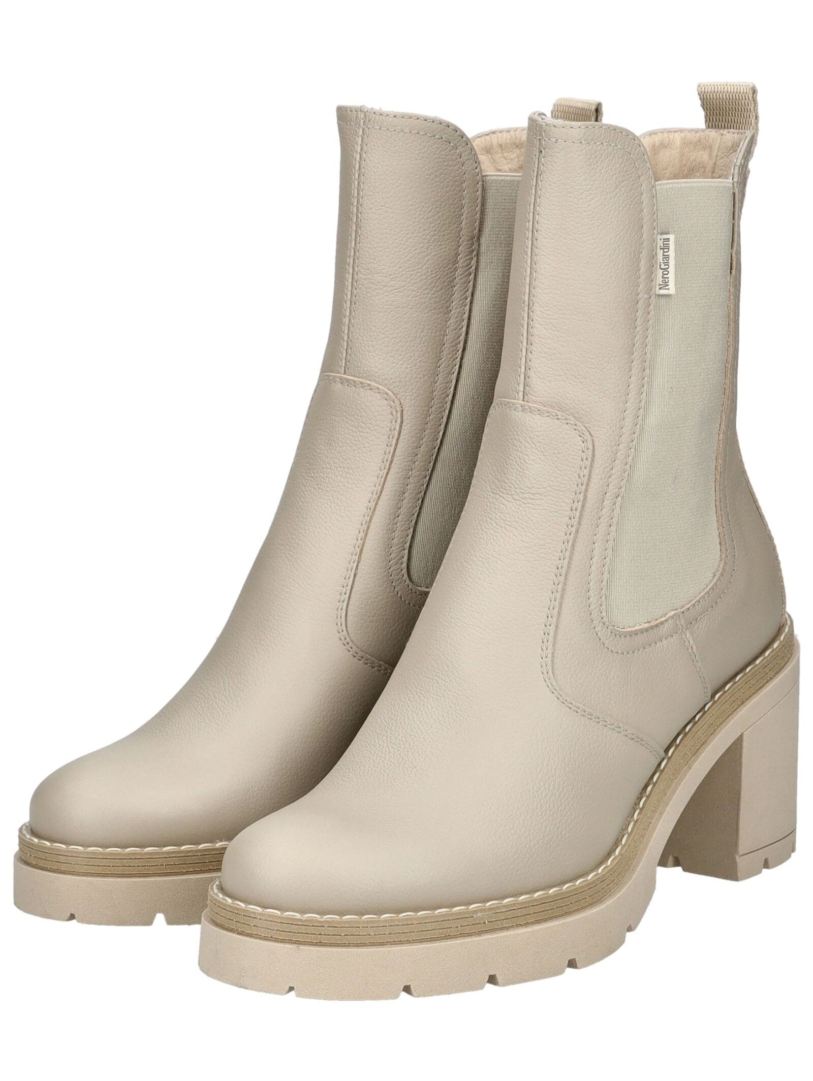 Nero Giardini High-Heel-Stiefelette »Nero Giardini Stiefelette Leder/Textil«