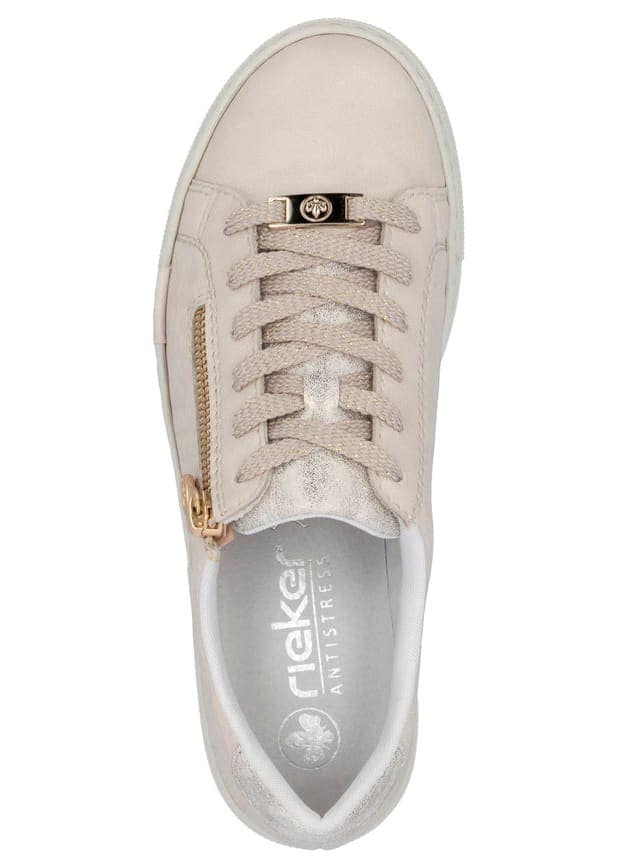 Rieker Women's Sneaker Ivory 42 6