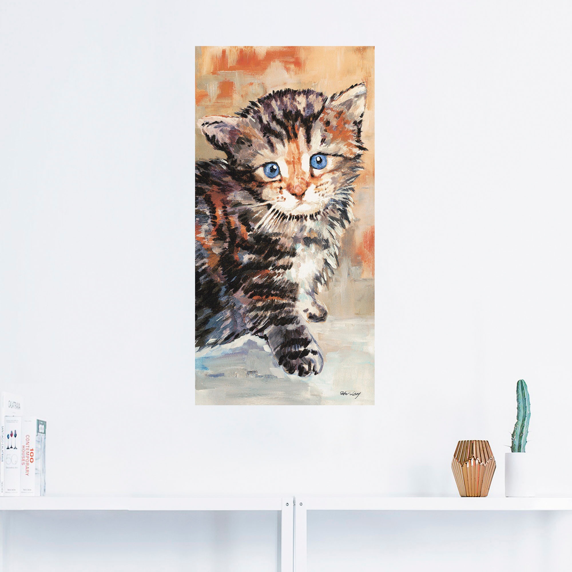 oder als bestellen Alubild, Größen (1 Artland Wandaufkleber versch. BAUR Poster Leinwandbild, | Haustiere, Wandbild »Katze«, St.), in