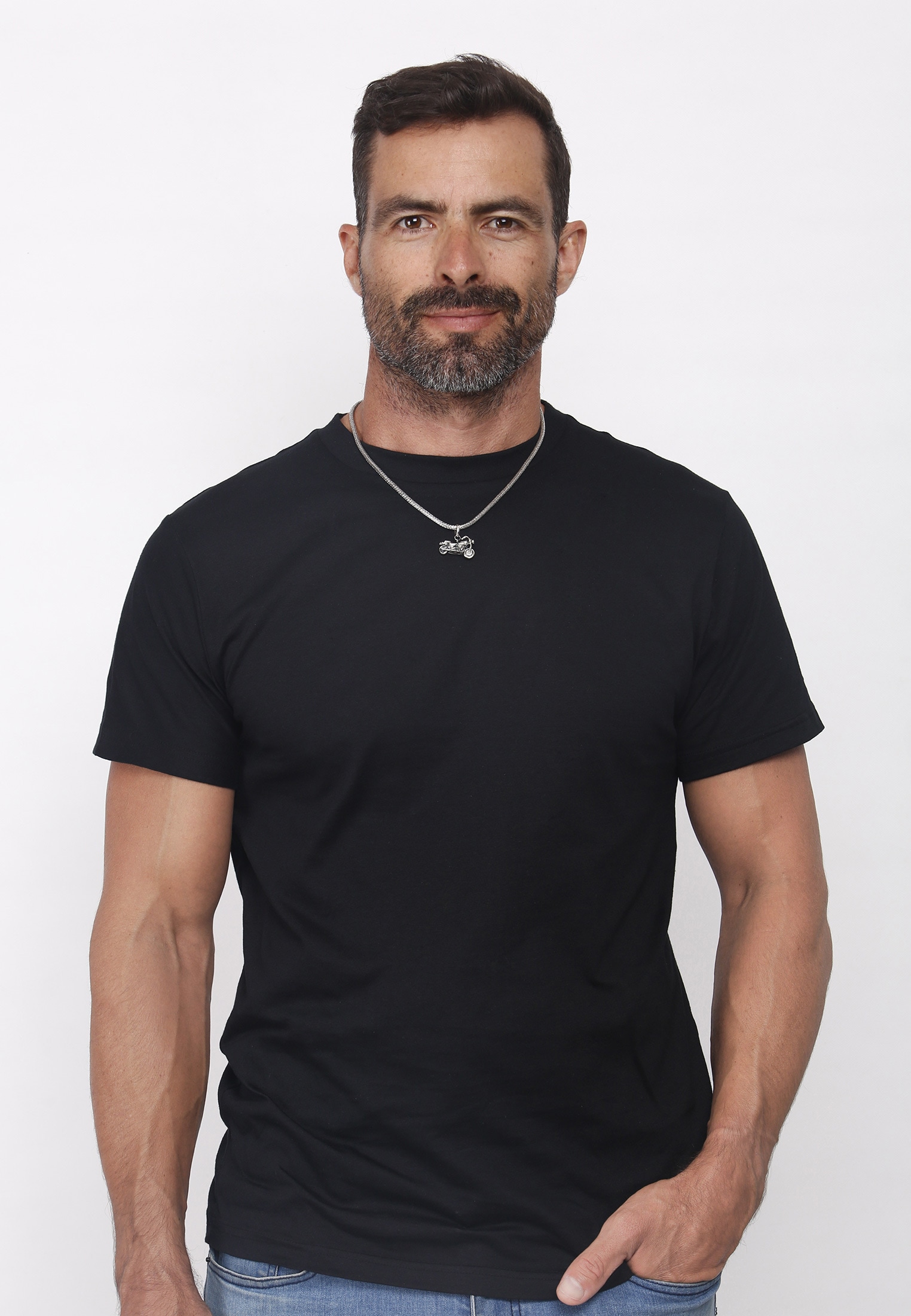 Kuzzoi Kette mit Anhänger »Herren Schlangenkette Motorrad Bike 925 Silber«