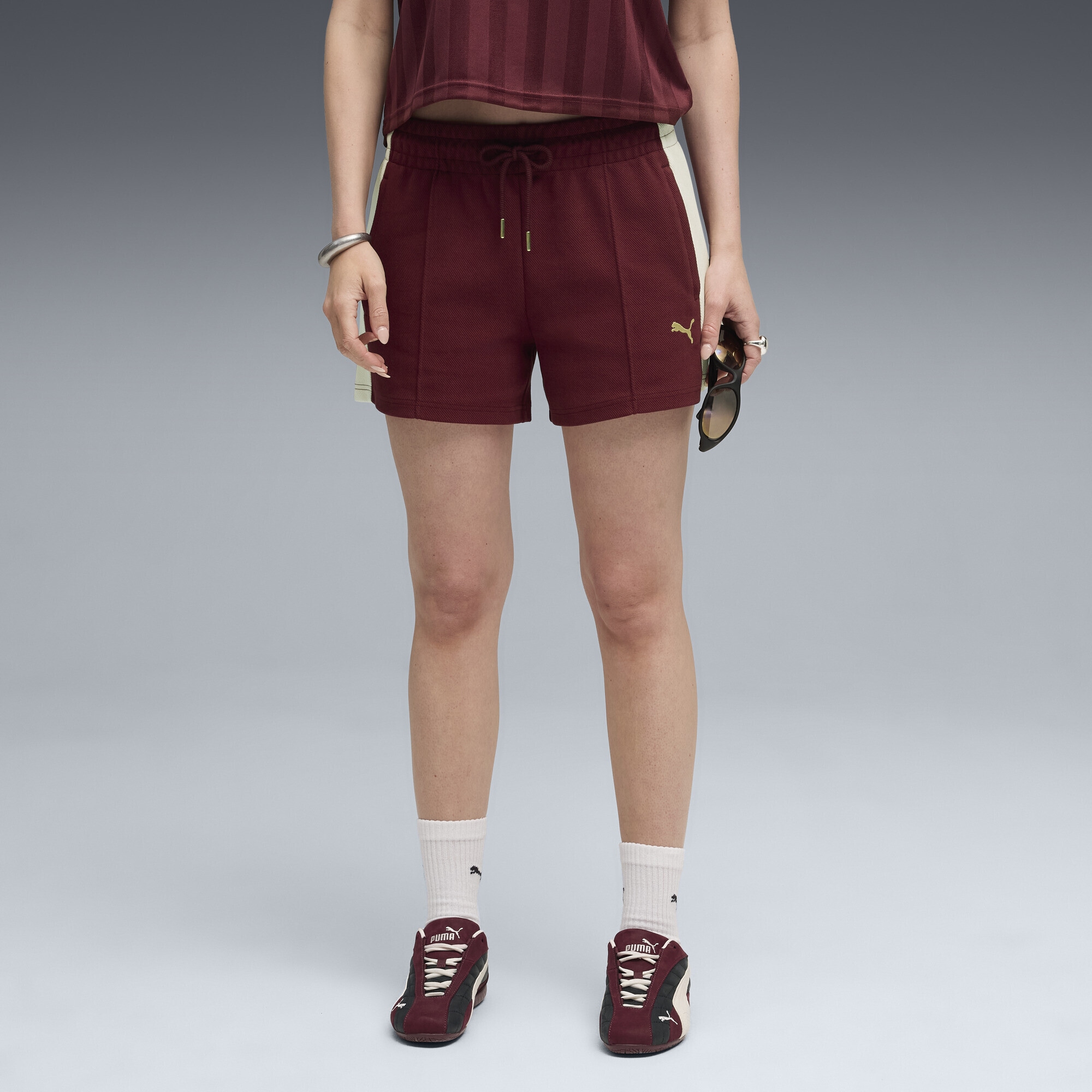 PUMA Sporthose »T7 Pintuck Shorts Damen«