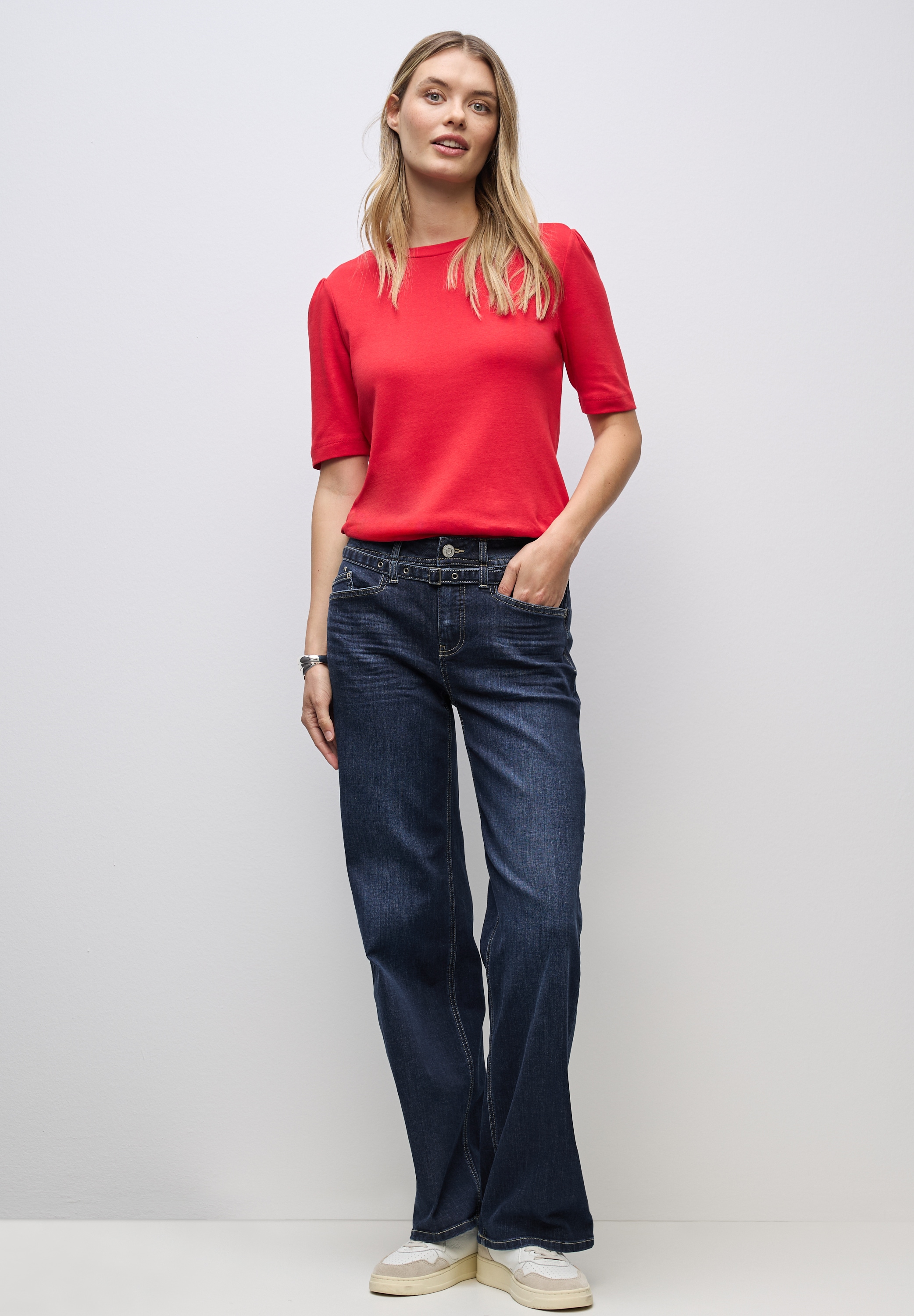 STREET ONE Loose-fit-Jeans, High Waist