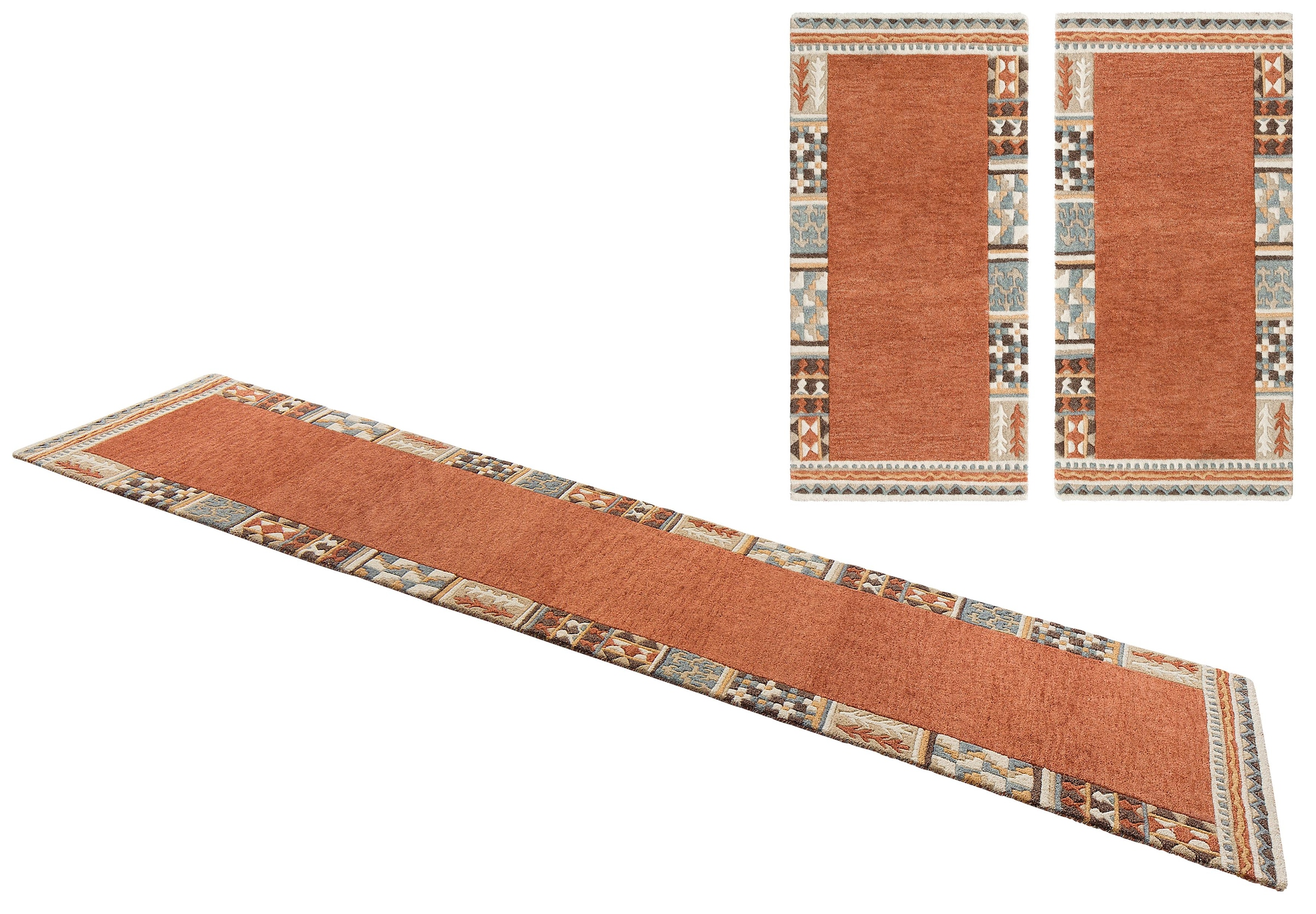 THEKO Bettumrandung "Nuno, handgearbeitet, mit Bordüre" Höhe 14 mm 3 Stk. t günstig online kaufen