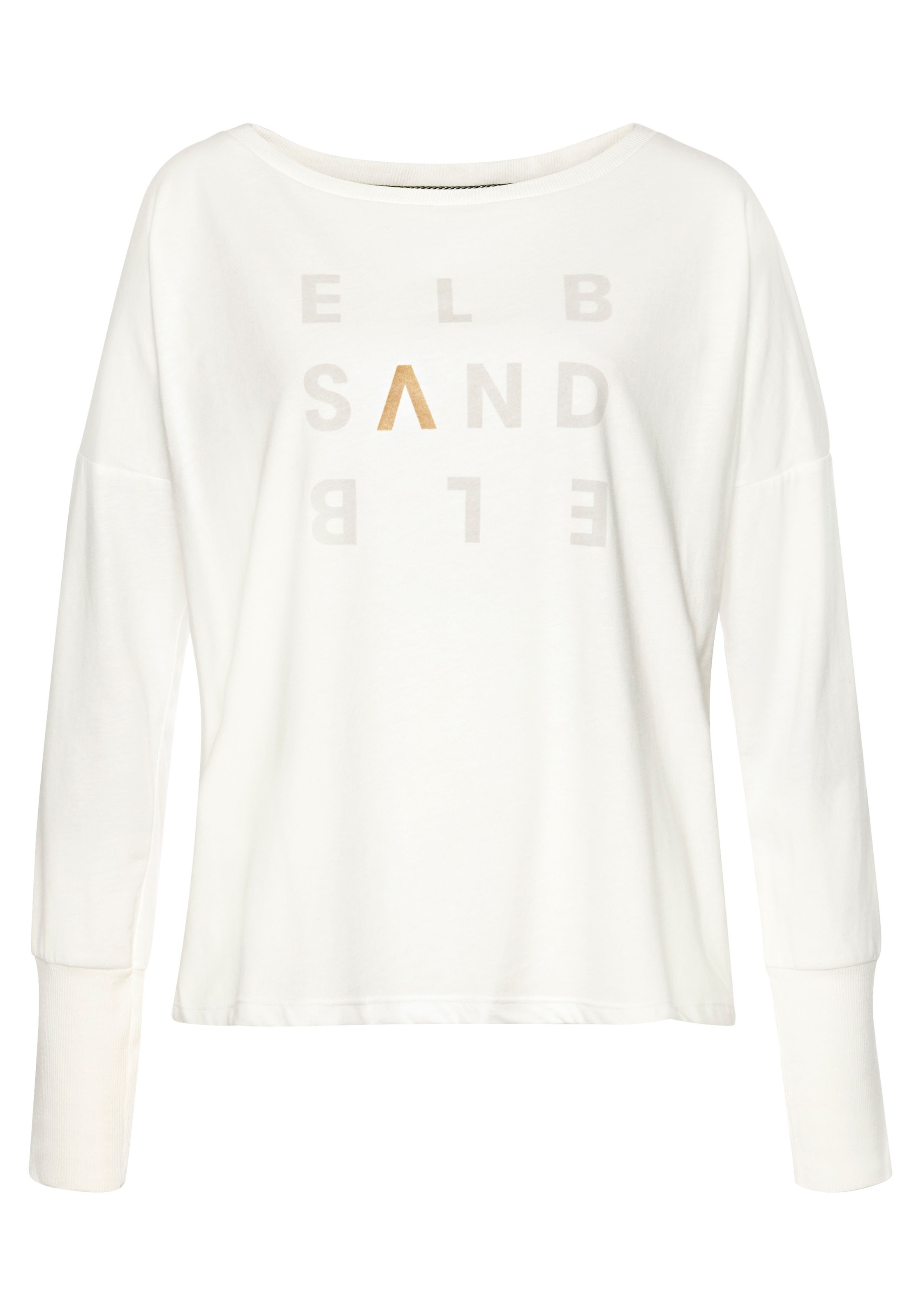 Elbsand Longsleeve Ingiara mit Logodruck vorne, Langarmshirt, sportlich-cas günstig online kaufen