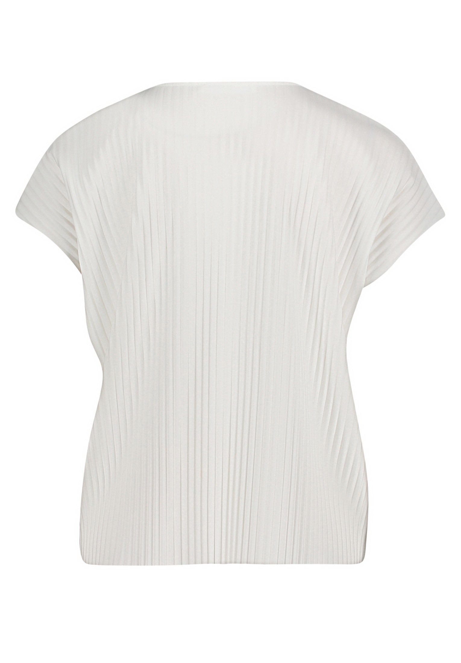 Betty&Co Kurzarmshirt "Damen Kurzarm-Shirt mit Plissee" 1 Stk. tlg. Plissee günstig online kaufen