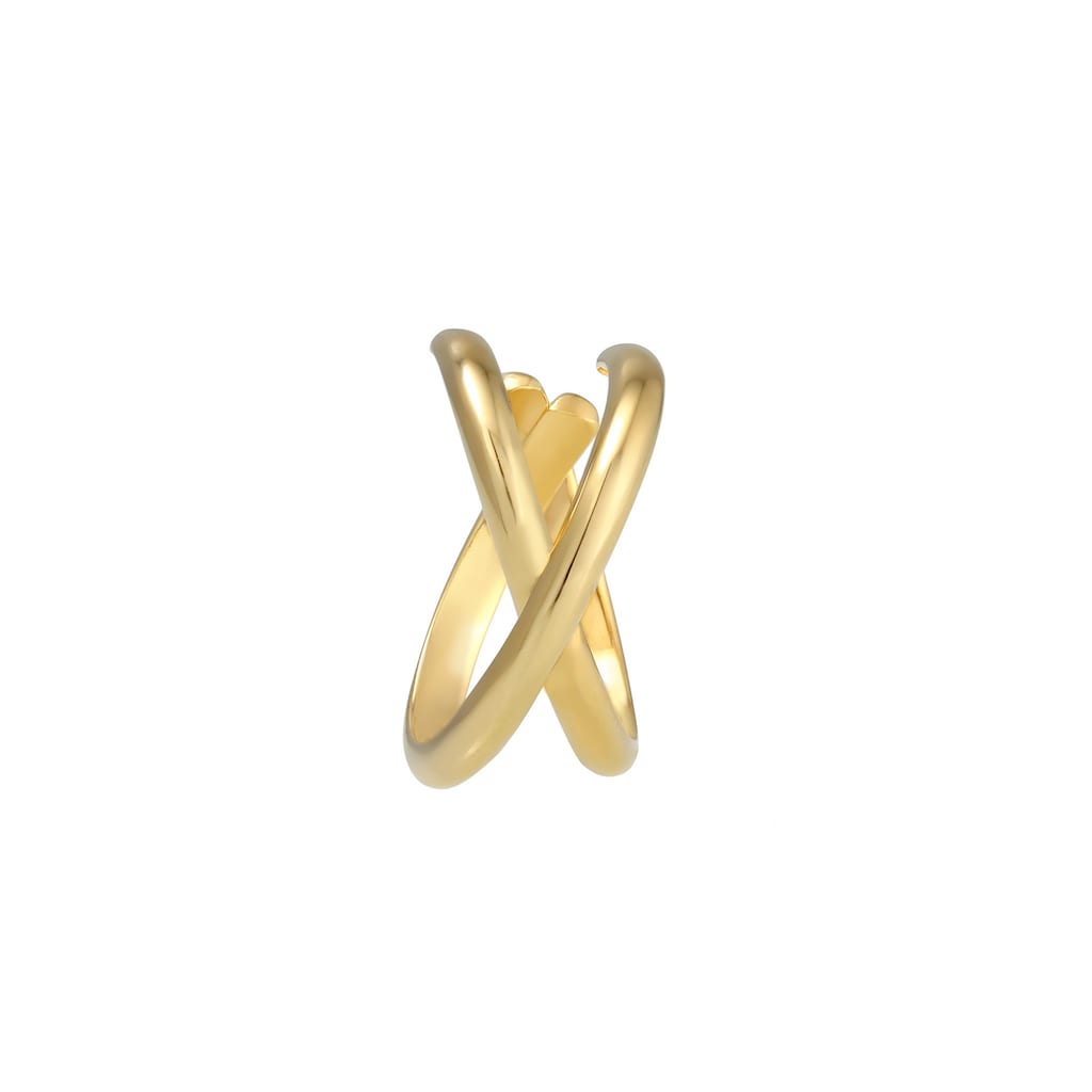 Elli Single-Ohrhaken »Single Earcuff Klemme Cross Basic 925 Silber«