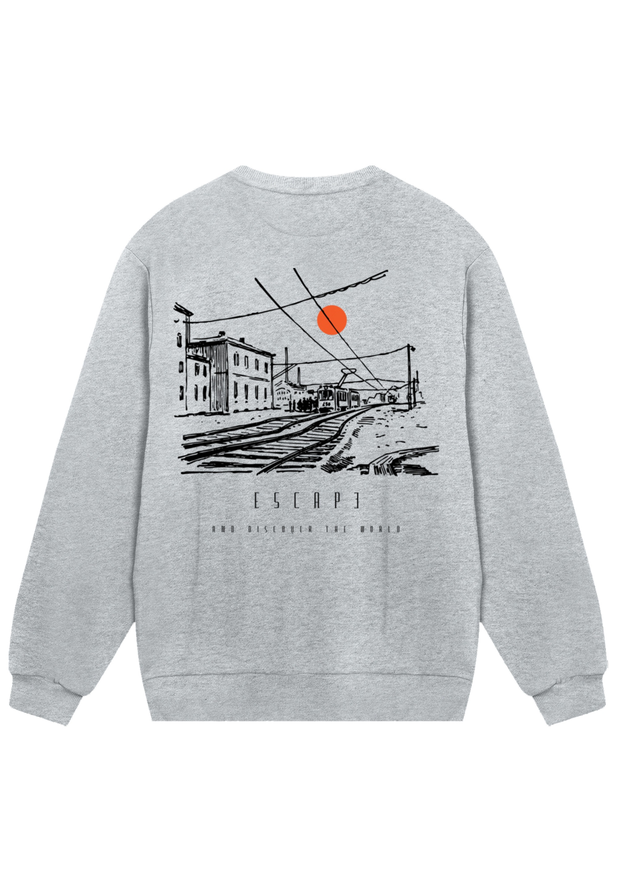 F4NT4STIC Sweatshirt "Escape Discover the World Town Train Station" Premium günstig online kaufen