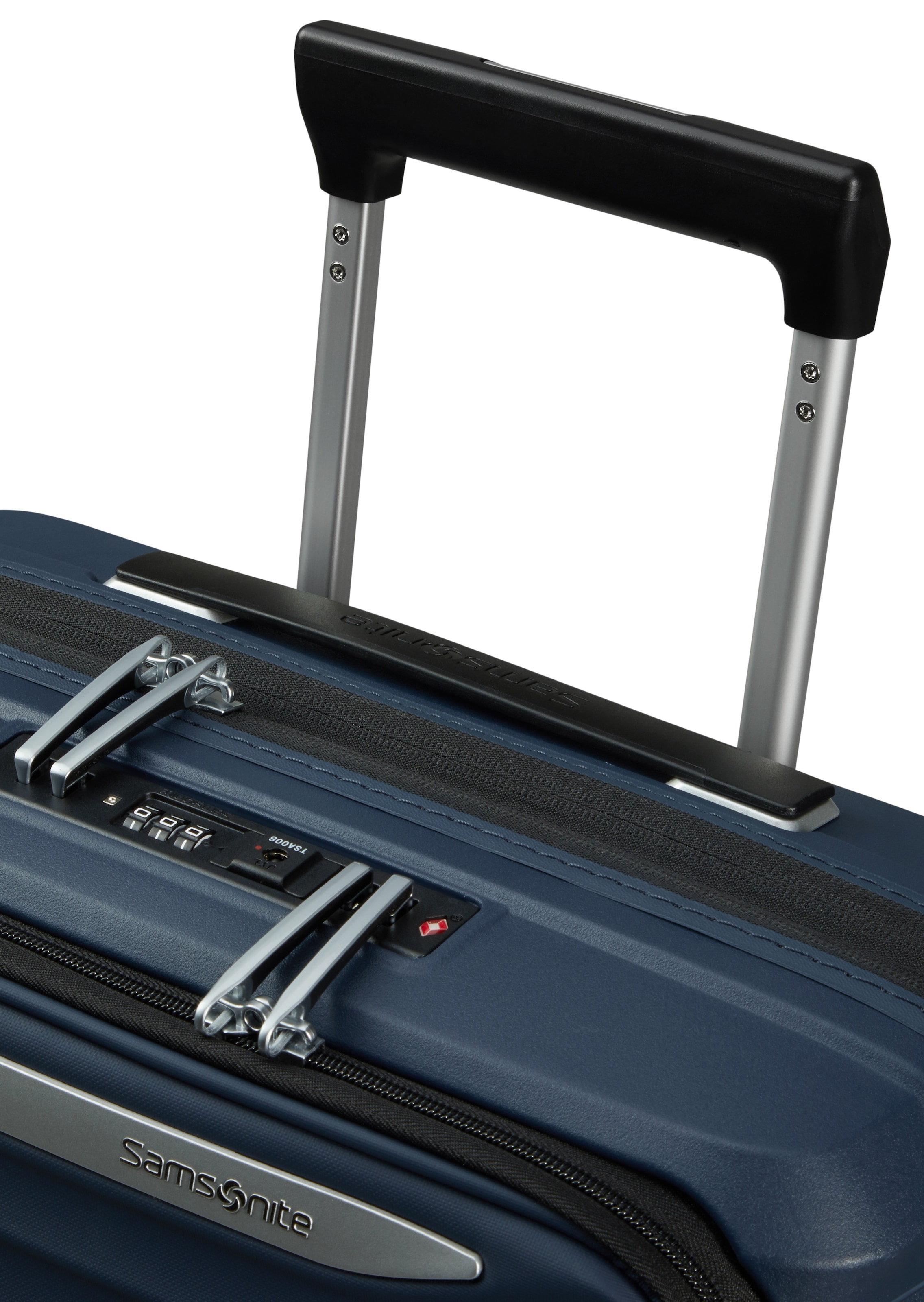 Samsonite Hartschalen-Trolley »UPSCAPE 55 mit Frontfach«, 4 Rollen, Easy-Access-Frontfach Handgepäck Hartschalenkoffer TSA-Zahlenschloss
