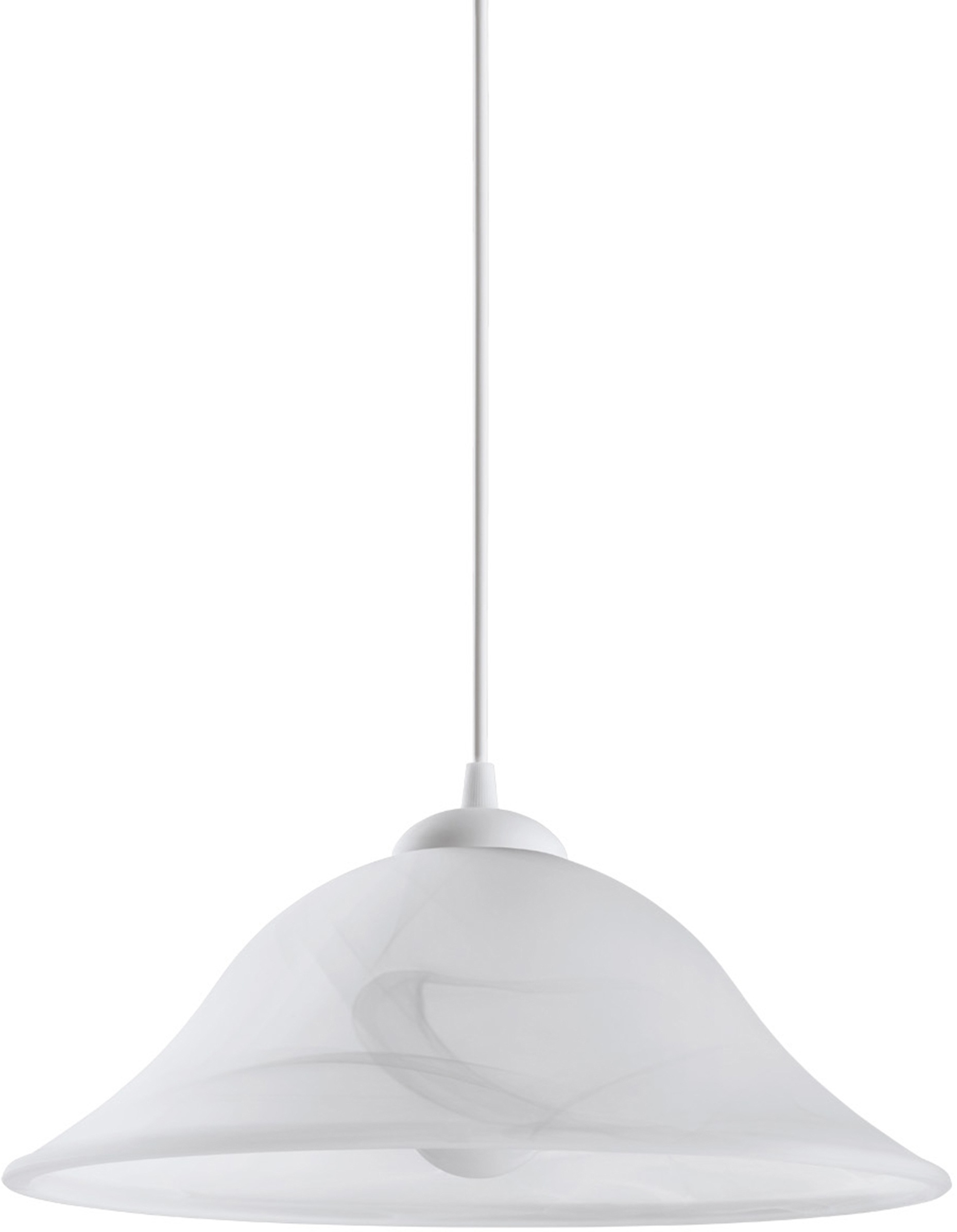 EGLO Pendelleuchte »ALBANY«, 1 flammig, Leuchtmittel E27 | ohne Leuchtmittel, weiß / Ø35 x H110 cm / exk. 1 x E27 (je max. 60W) / Esstisch / Küche
