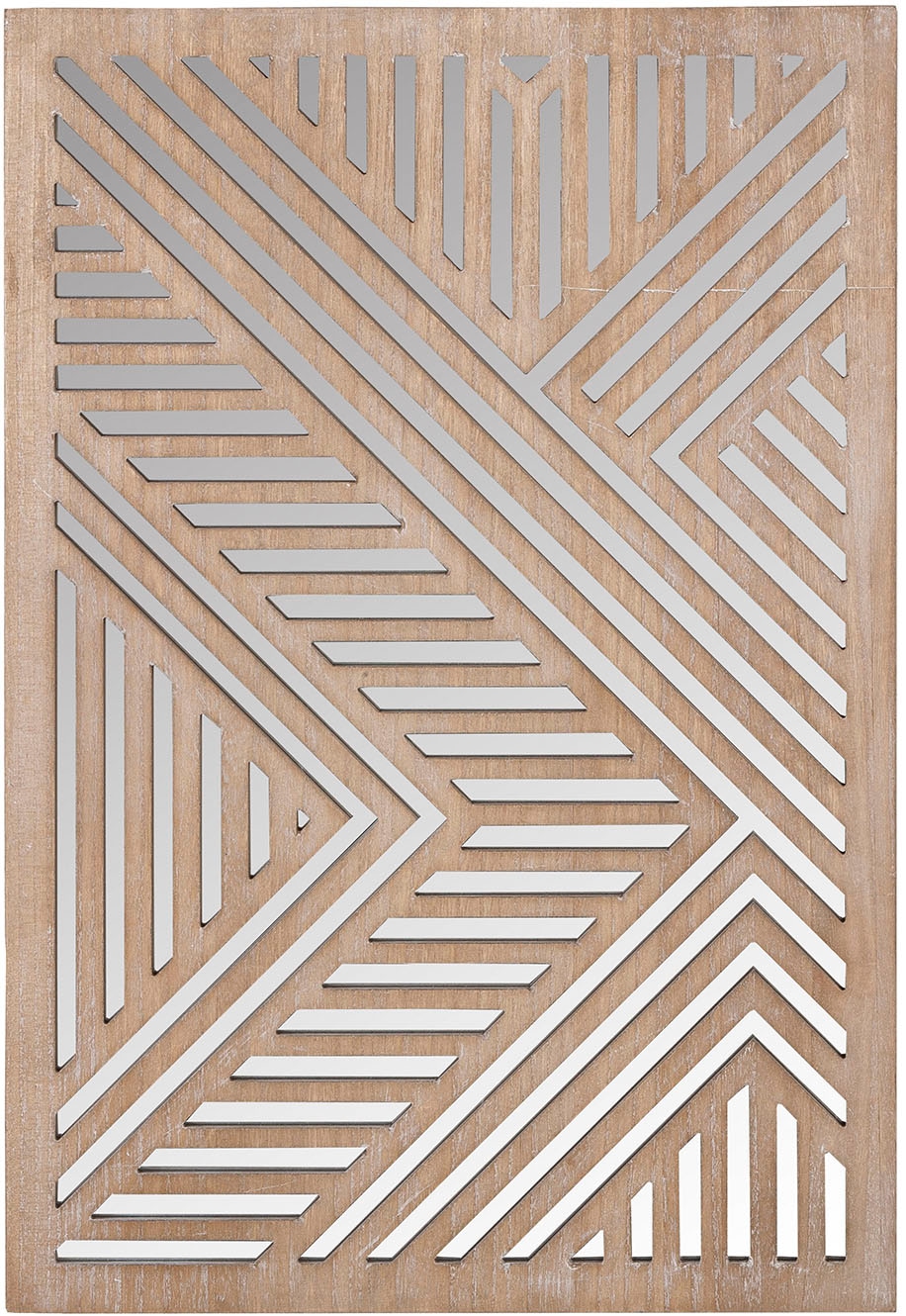 Casablanca by Gilde Holzbild "Bild; Spiegel Enigma naturfarben H. 78 cm", ( günstig online kaufen