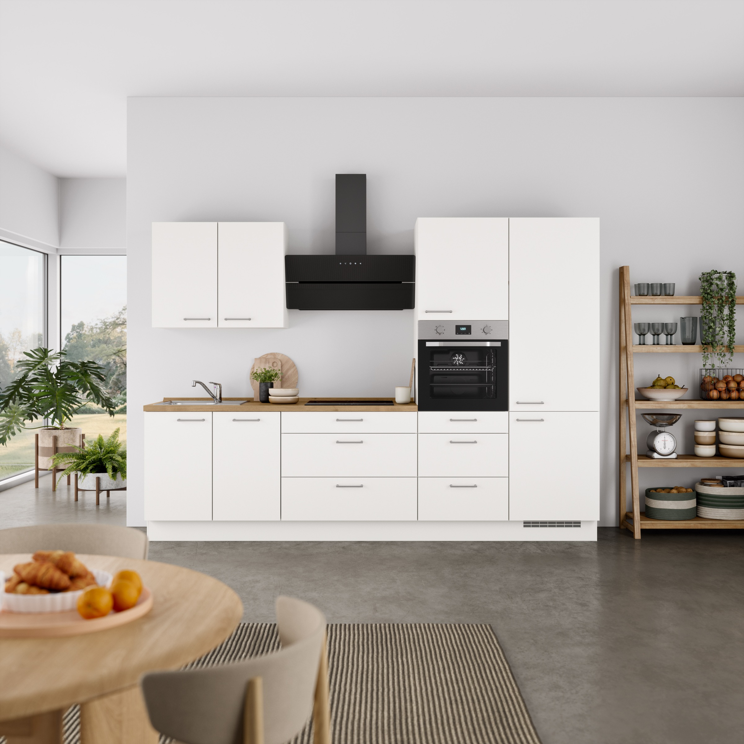 nobilia Küchenzeile ""Laser II", Ausrichtung wählbar, Breite 300 cm" vormon günstig online kaufen