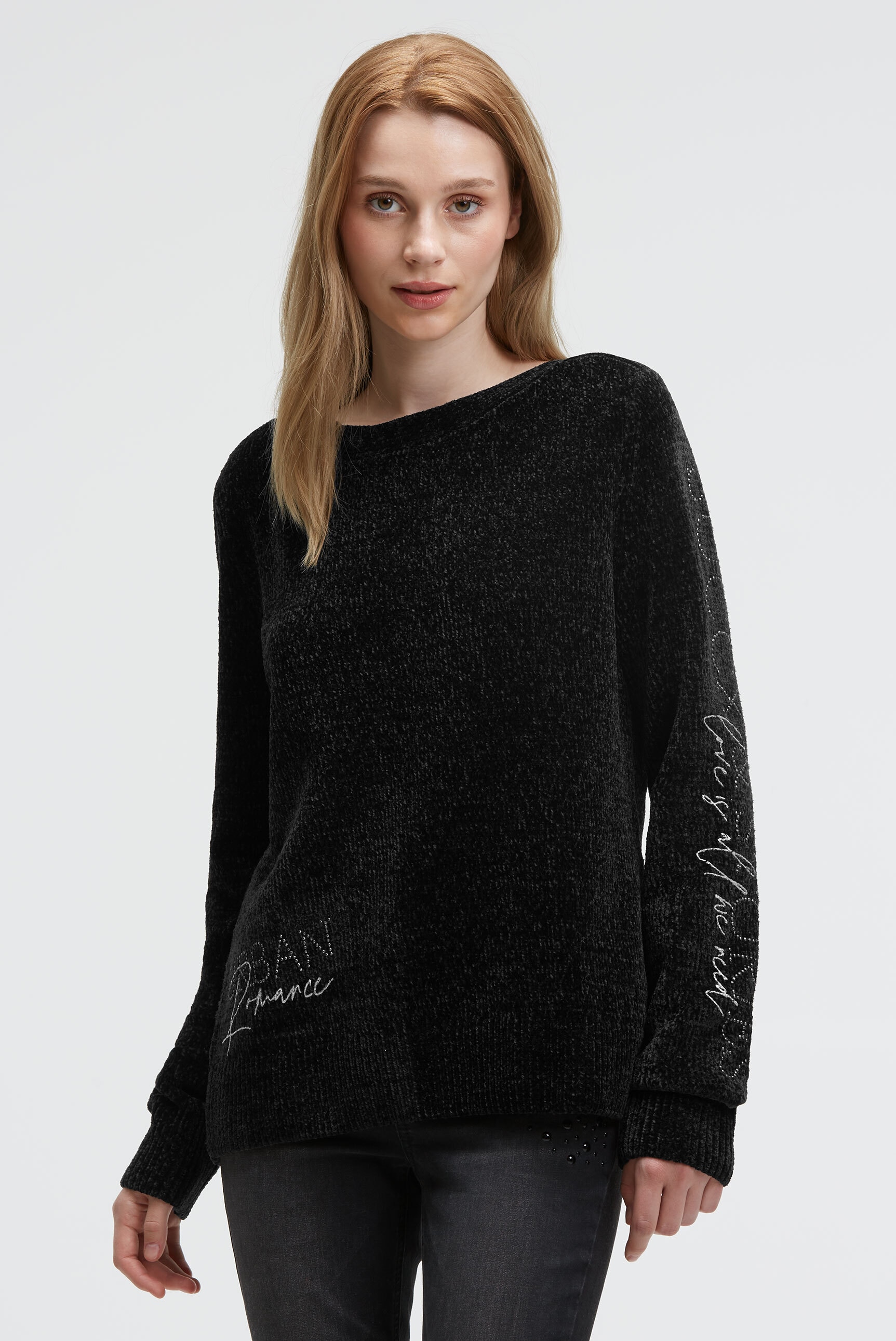 SOCCX Rundhalspullover mit U-Boot-Ausschnitt günstig online kaufen