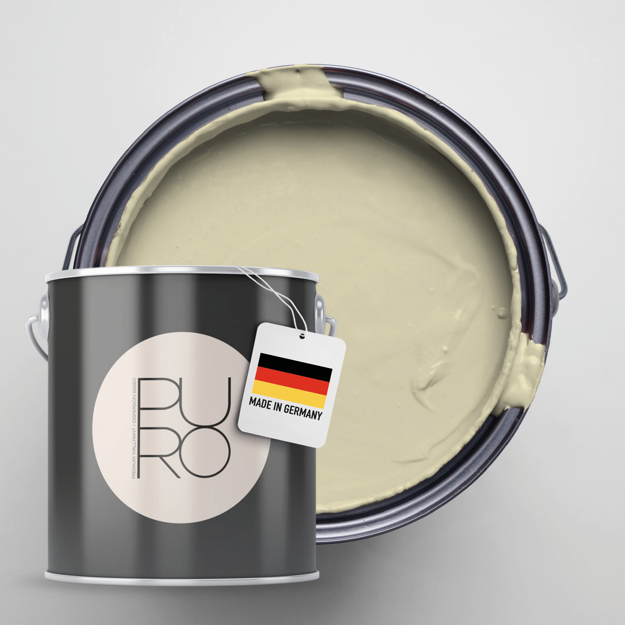 A.S. Création Wandfarbe "Premium Innenwandfarbe PURO Tuchmatt gentle lime" ideal für Wohnzimmer, Schlafzimmer, Flur und Küche, Farbwelt Grün