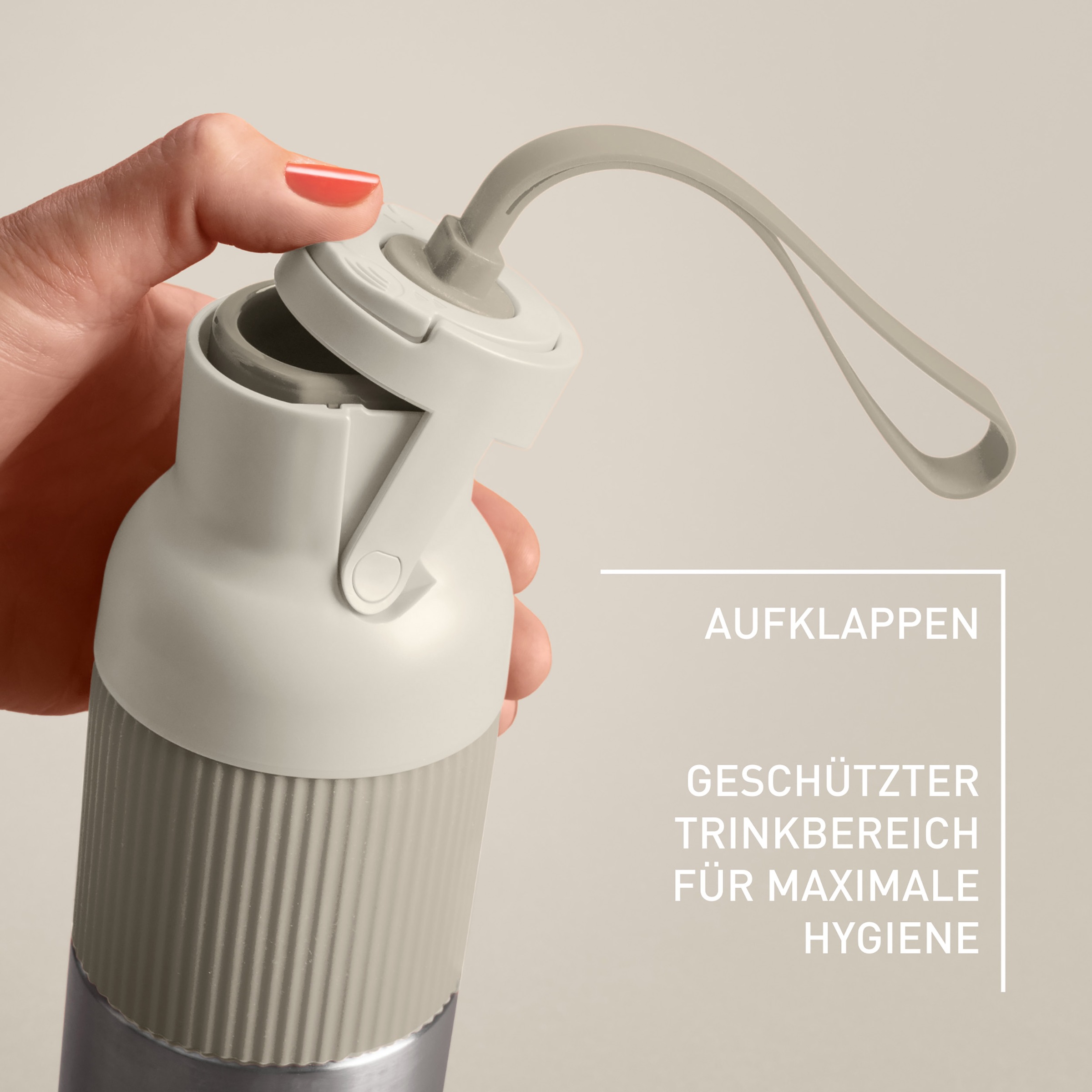 Emsa Isolierflasche "beYou Flip" mit Flip-Verschluss und Trageband, 100% di günstig online kaufen