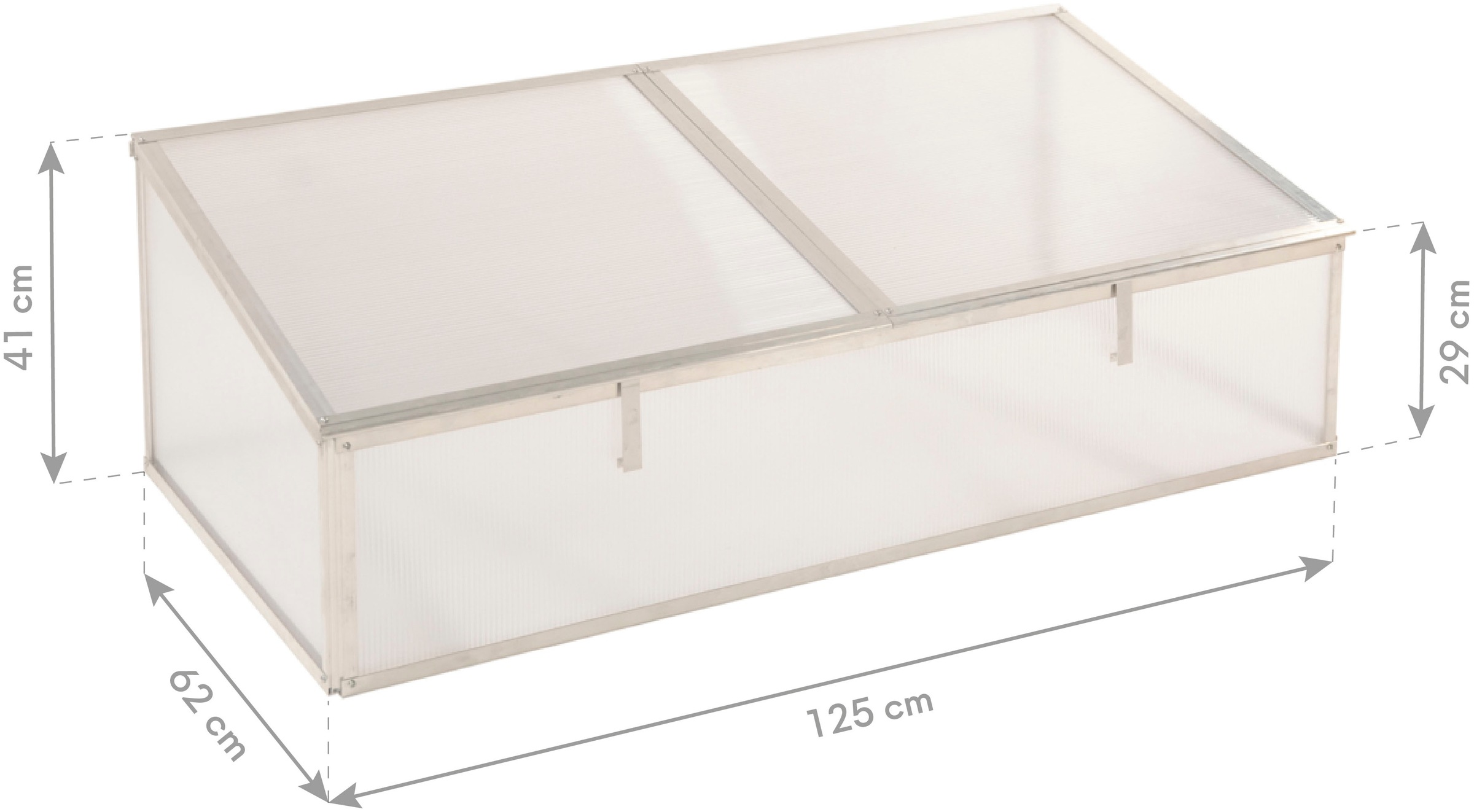 WESTMANN Frühbeetaufsatz »Genus 130« BxTxH: 125x62x41 cm