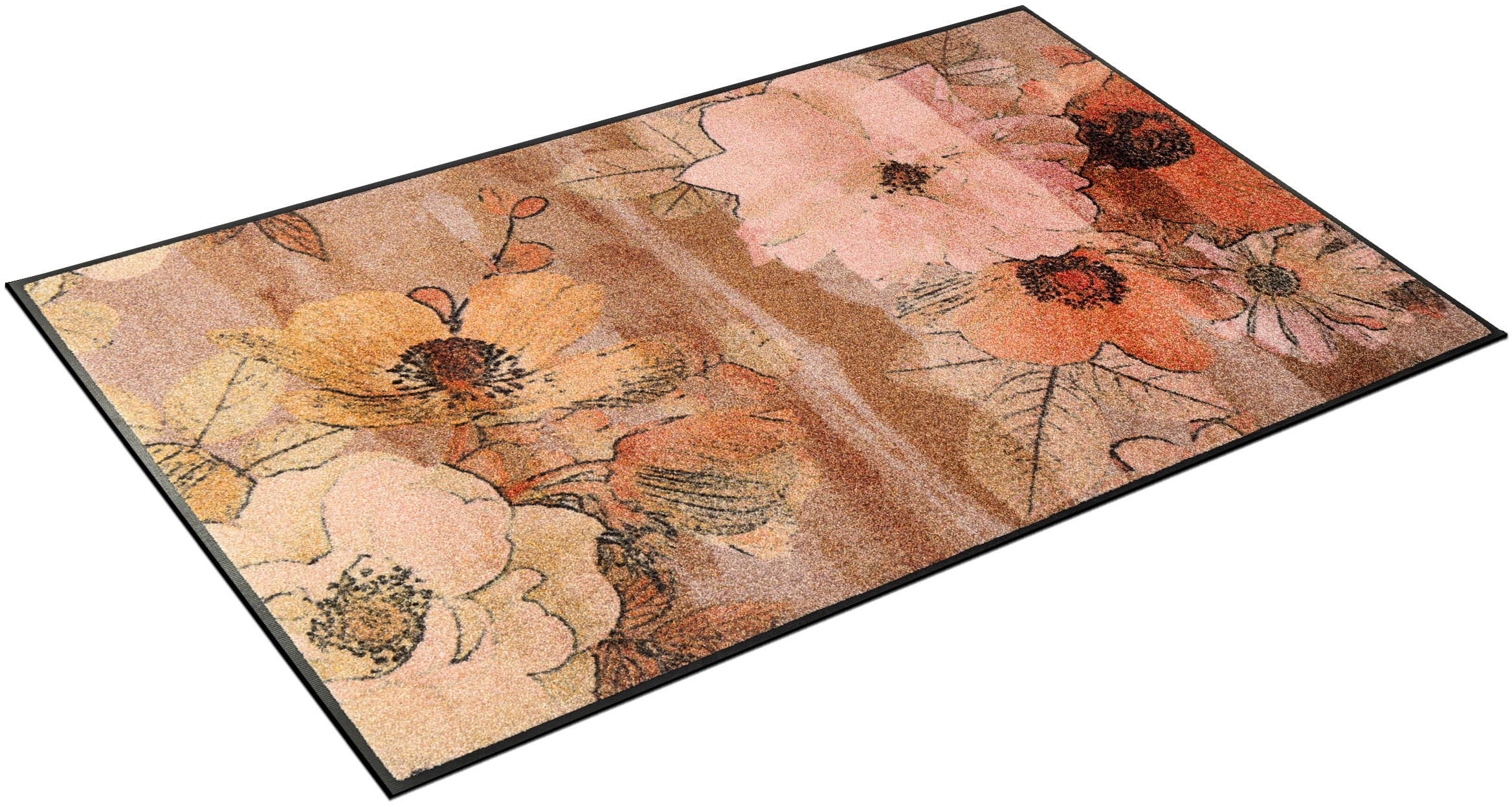 wash+dry by Kleen-Tex Teppich »Retro Roses«, rechteckig