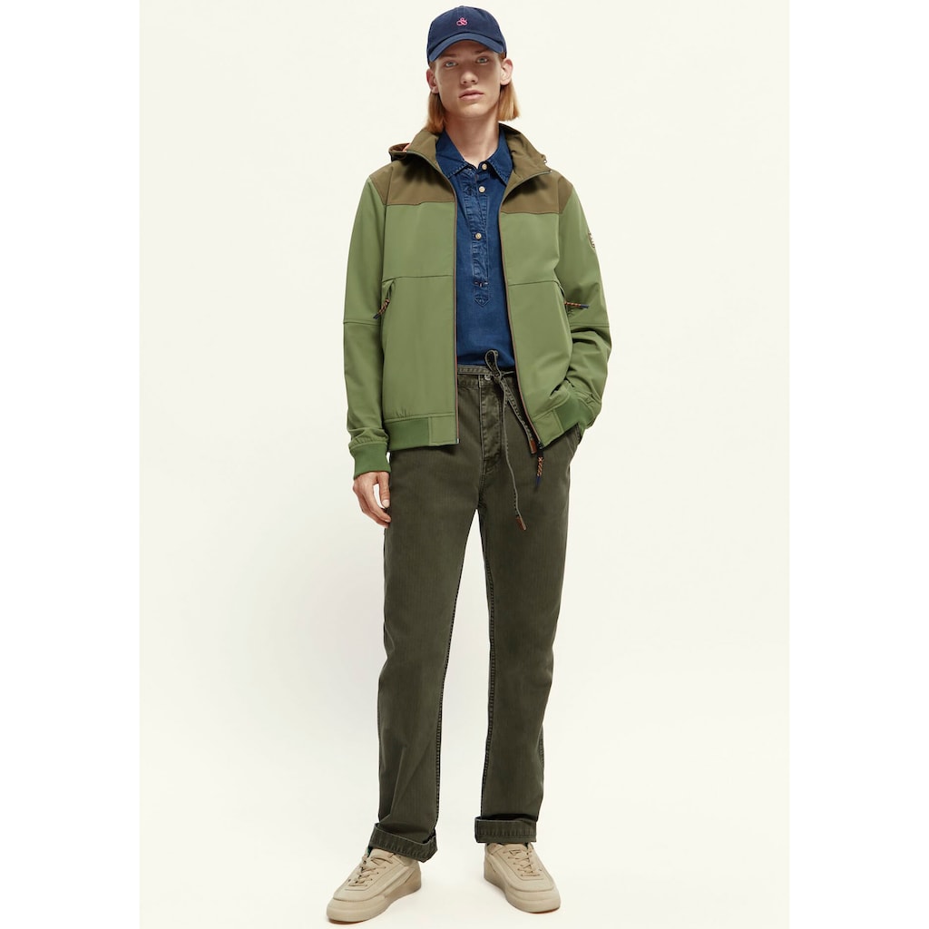 Scotch & Soda Outdoorjacke »Hooded colourblock jacket«, mit Kapuze