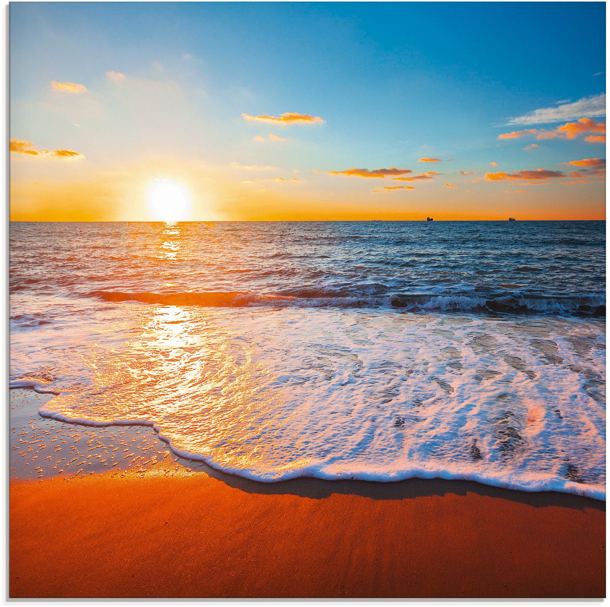Artland "Sonnenuntergang und das Meer" Strand 1 Stk. tlg. in verschiedenen Größen