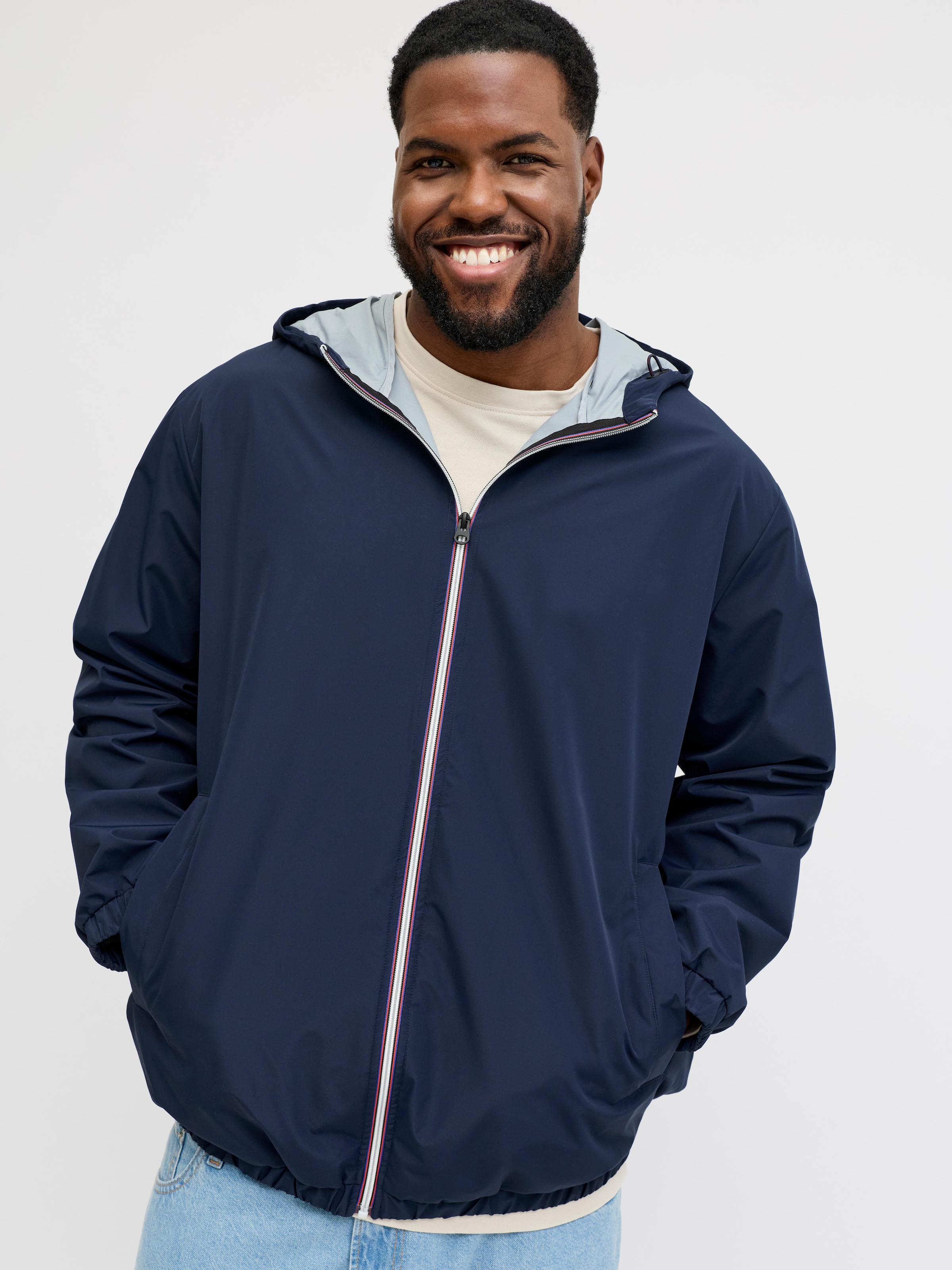 Jack & Jones PlusSize Blouson "JJJAKE LIGHT JACKET PLS" mit Kapuze günstig online kaufen