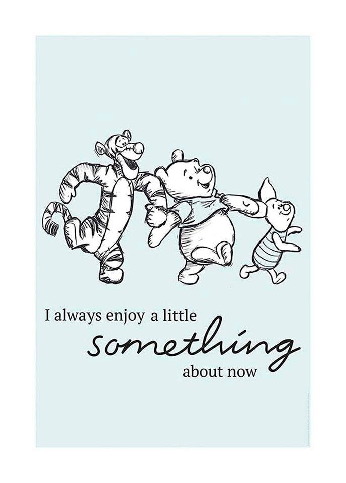 Komar Bild »Winnie the Pooh Little Something«, Disney, (1 St.), Wandbild zur Dekoration im Kinderzimmer - ohne Rahmen
