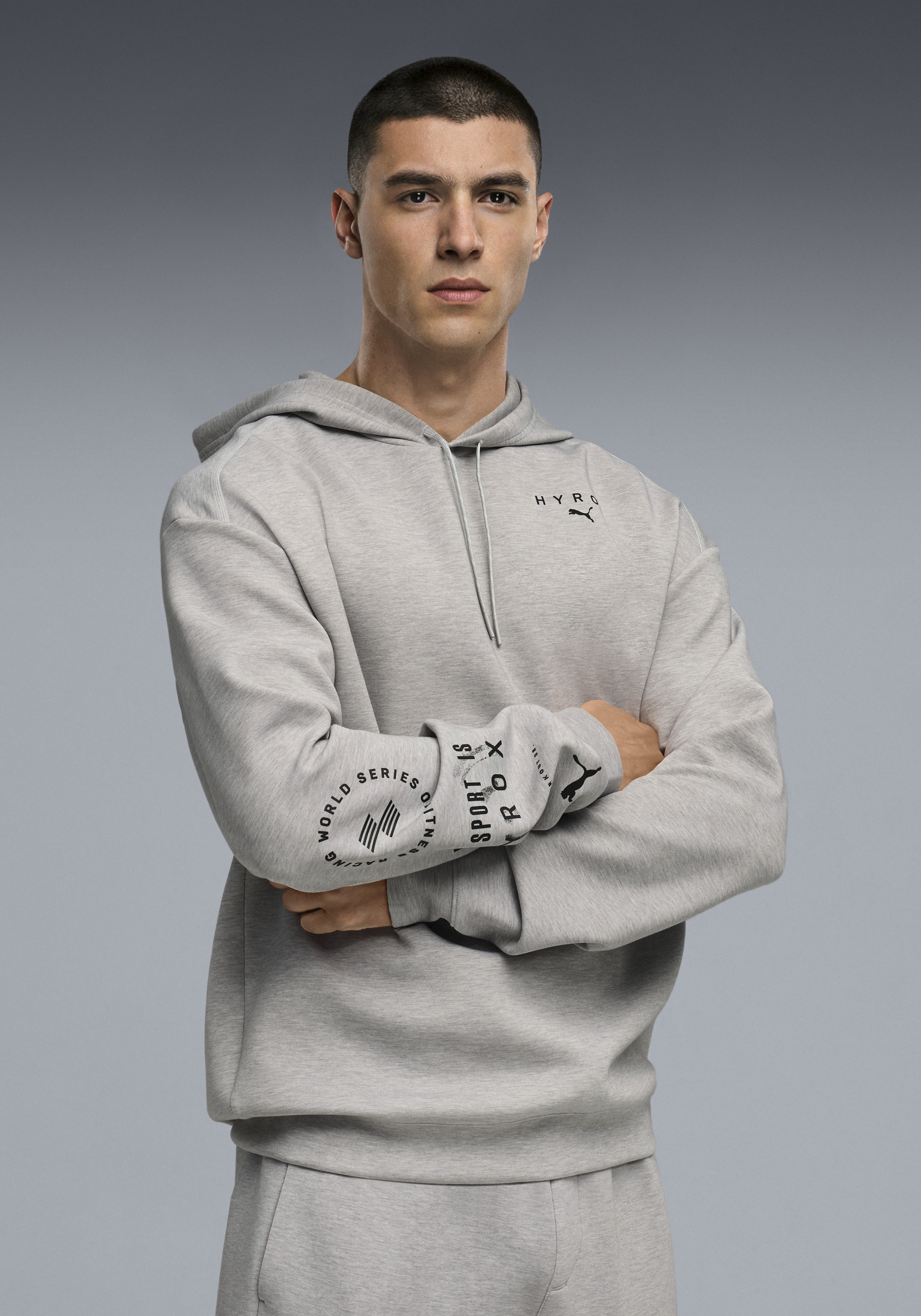 PUMA Kapuzensweatshirt "M X HYROX CLOUDSPUN HOODIE", Regular Fit, für Fitne günstig online kaufen