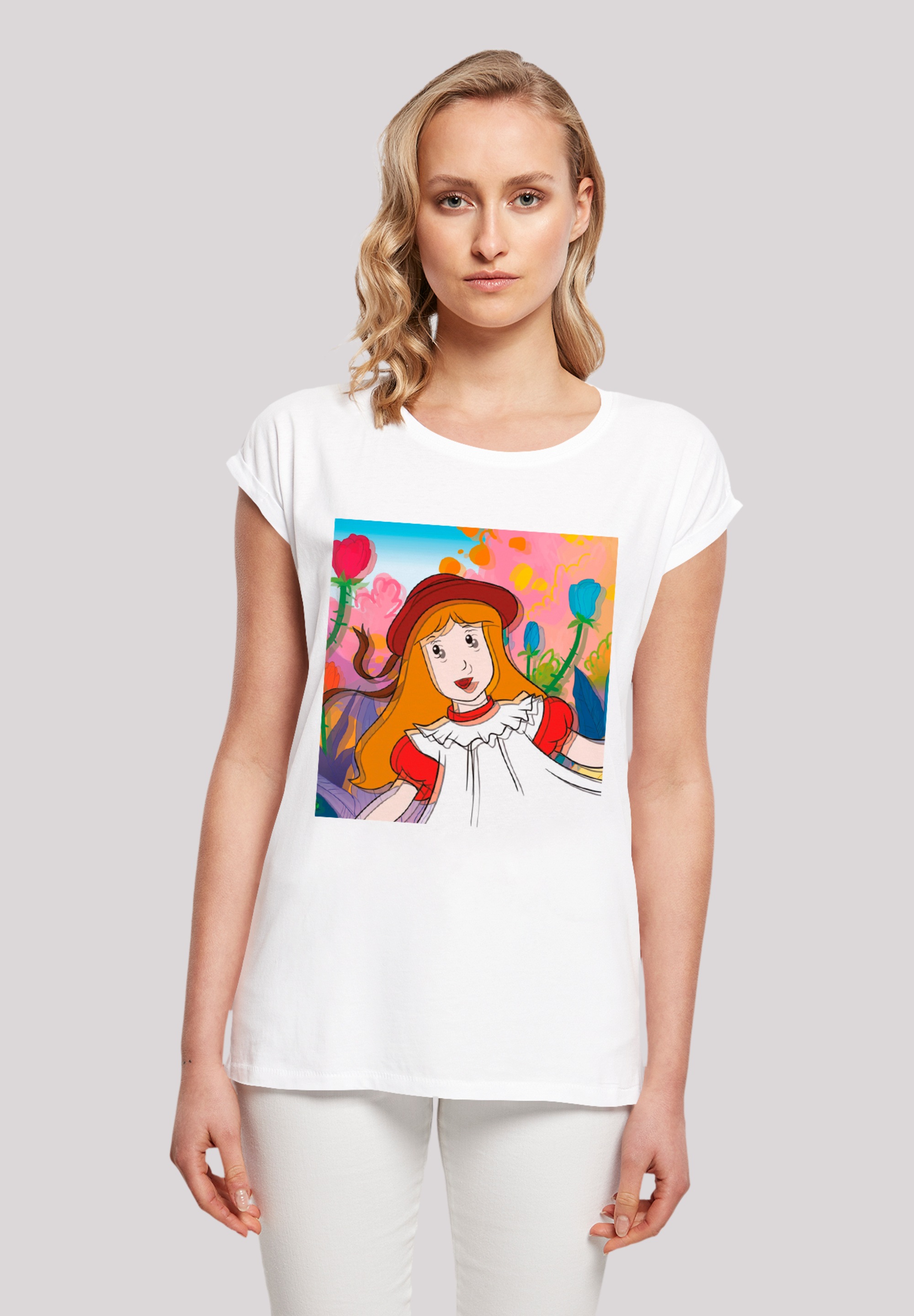 F4NT4STIC T-Shirt »Alice im Wunderland Double Alice«, Retro, Heroes of Childhood, TV Serie