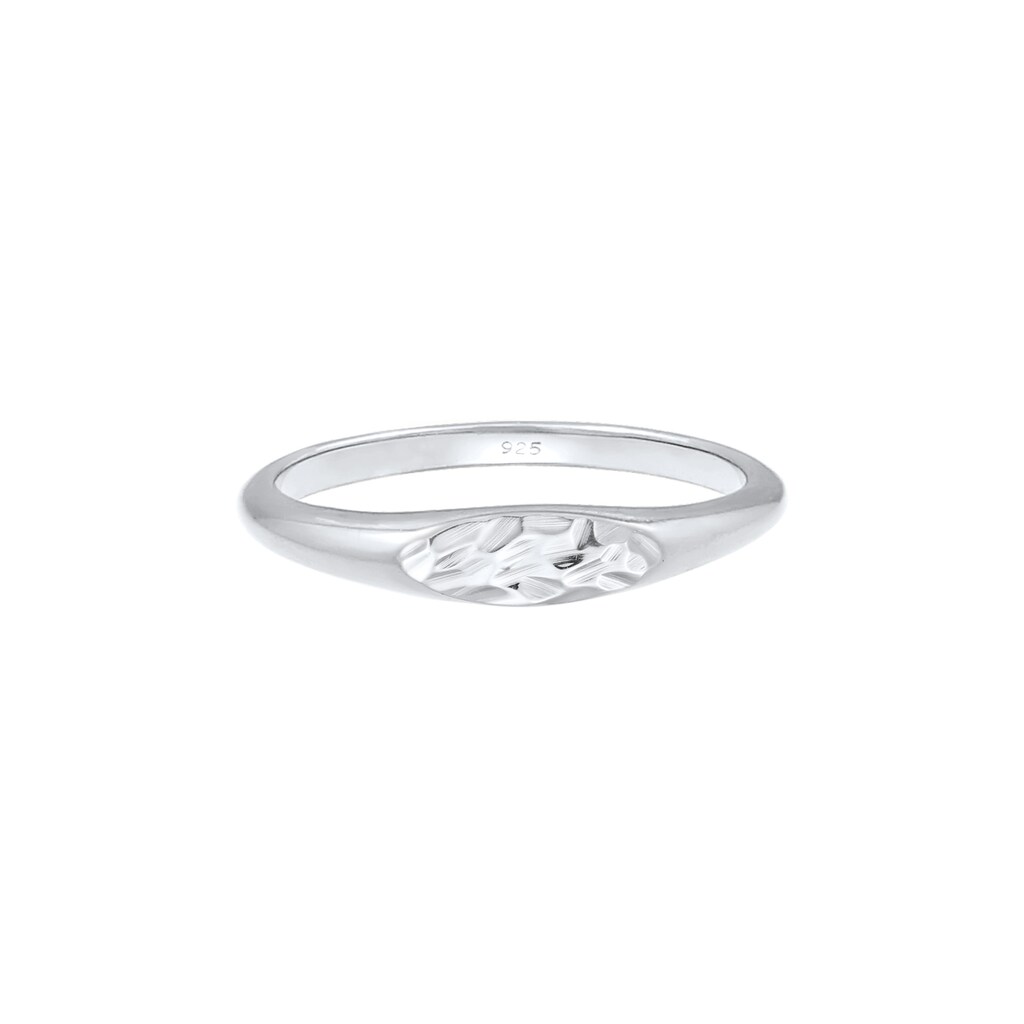 Elli Siegelring »Siegelring Oval Pinky Ring 925 Silber«