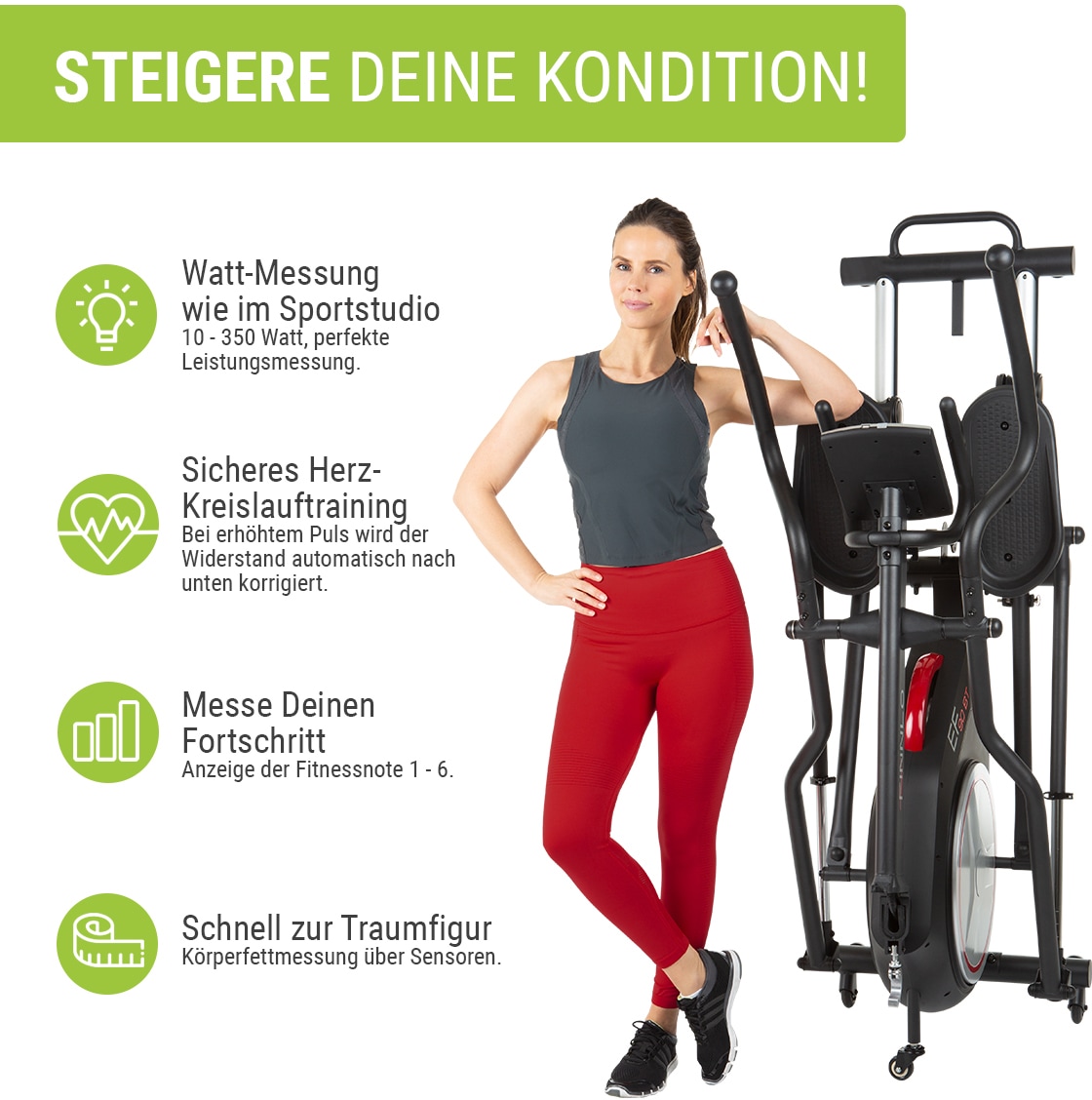 Finnlo by Hammer Ellipsentrainer-Ergometer »CleverFold EF90«