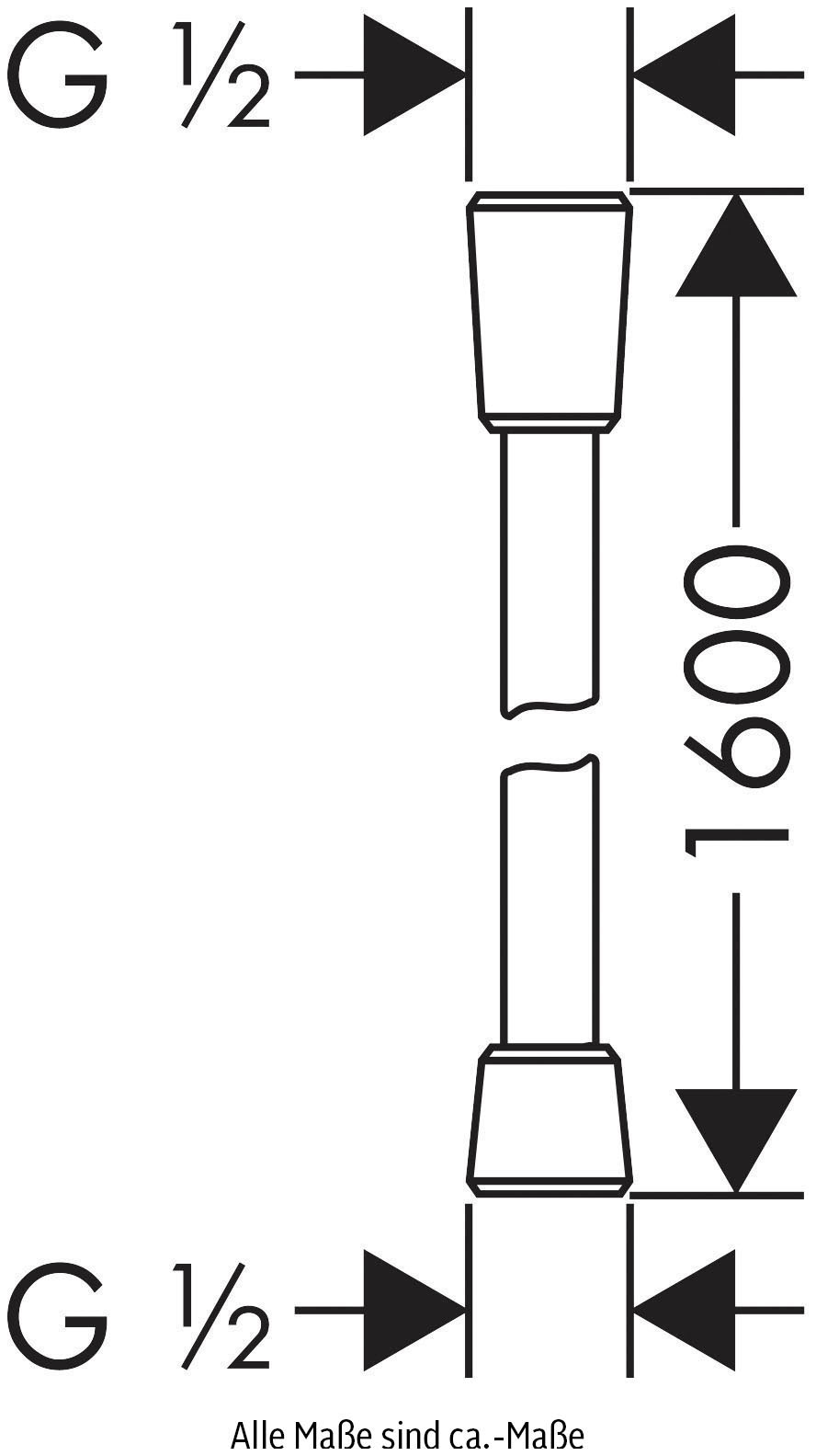 hansgrohe Brauseschlauch, 160 cm