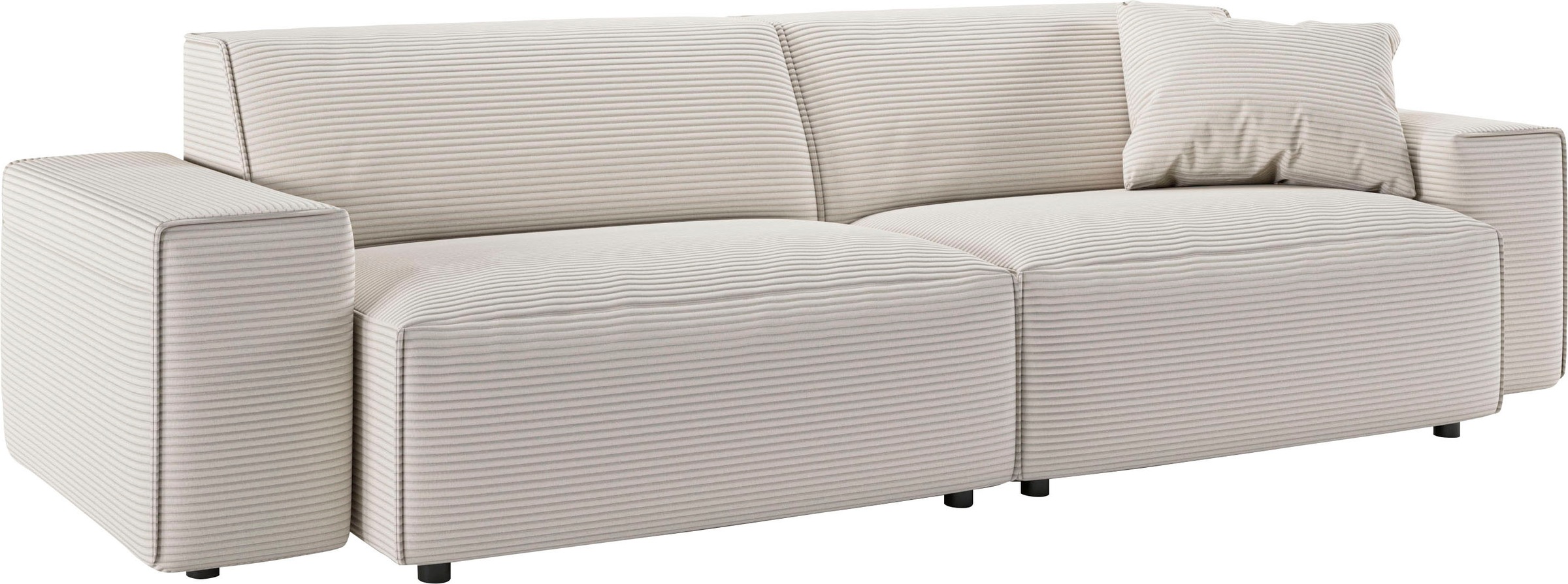 andas Big-Sofa »Glimminge  auch in Breitcord, Feincord + Easy care-Bezug,«, besondere Kedernähte Zierkissen