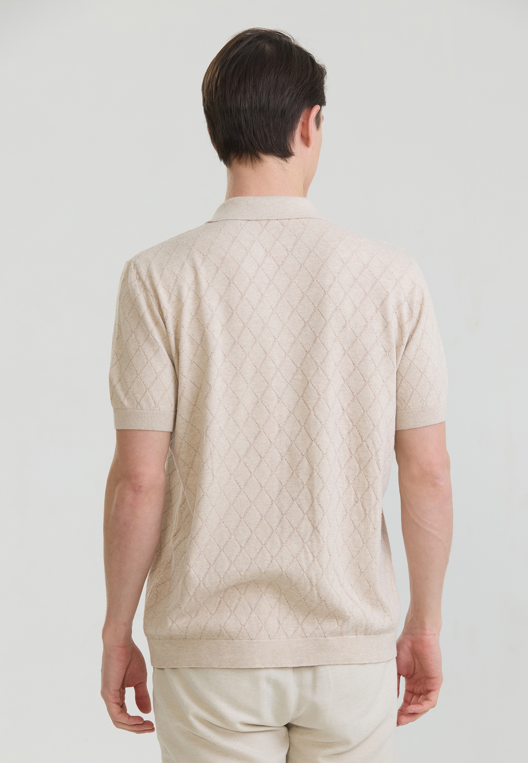 Felix Hardy Kurzarmhemd »Kurzärmeliges Basic-Strickhemd mit Knöpfen«