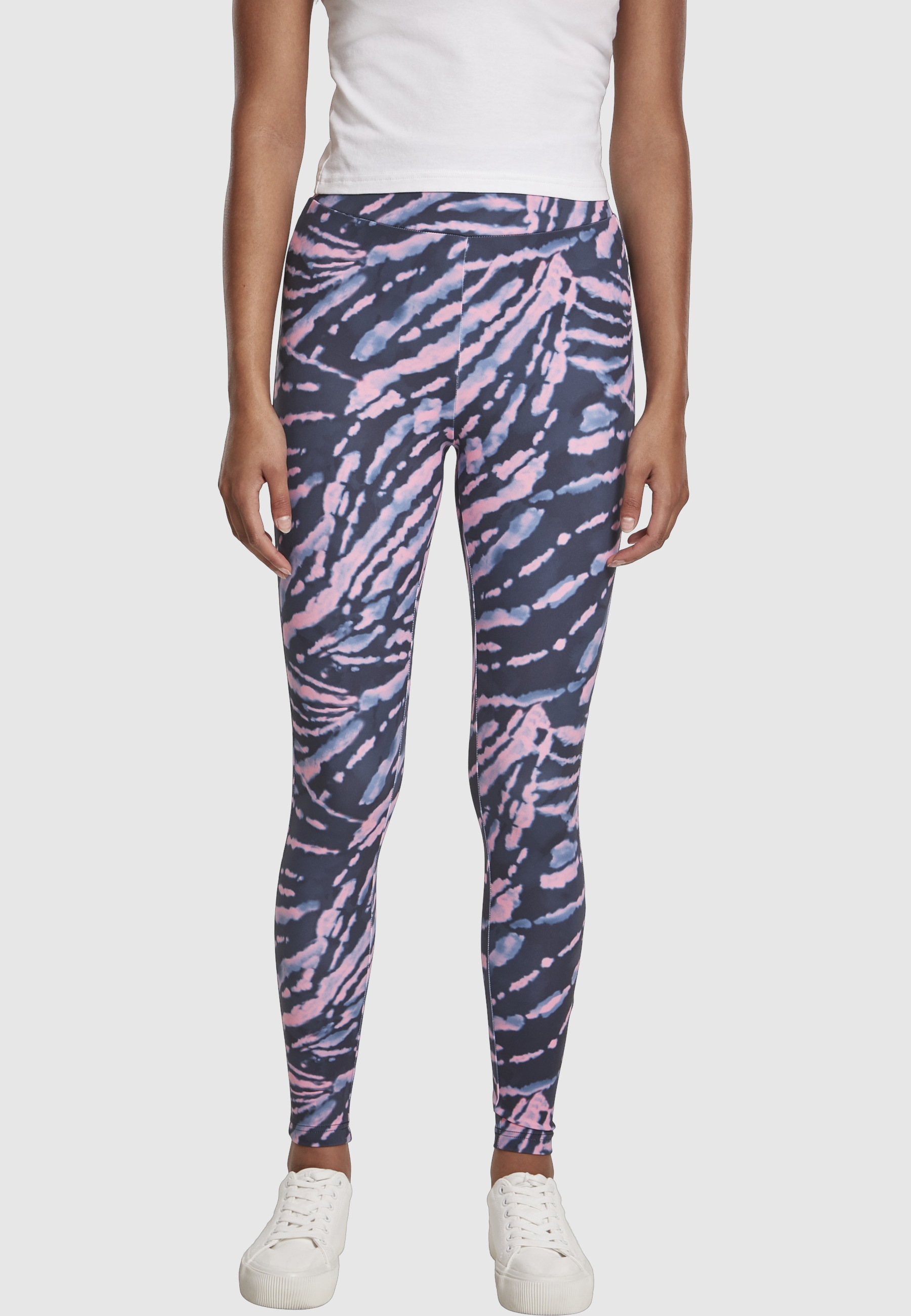 URBAN CLASSICS Leggings »Urban Classics Damen Ladies High Waist Tie Dye Leggings«