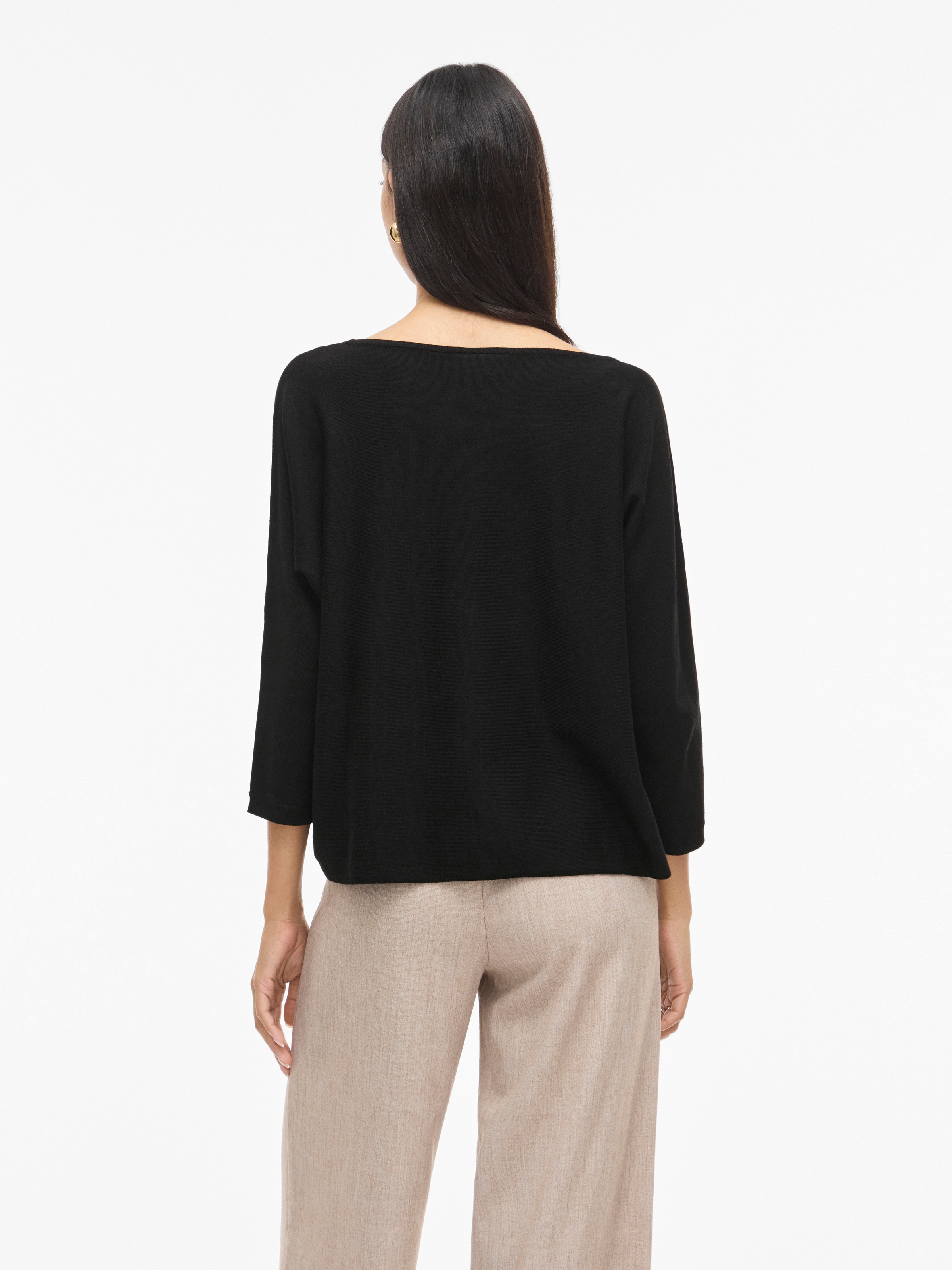 Vila 3/4 Arm-Pullover "VIMALU BOATNECK 3/4 SLEEVE KNIT TOP-NOOS" günstig online kaufen