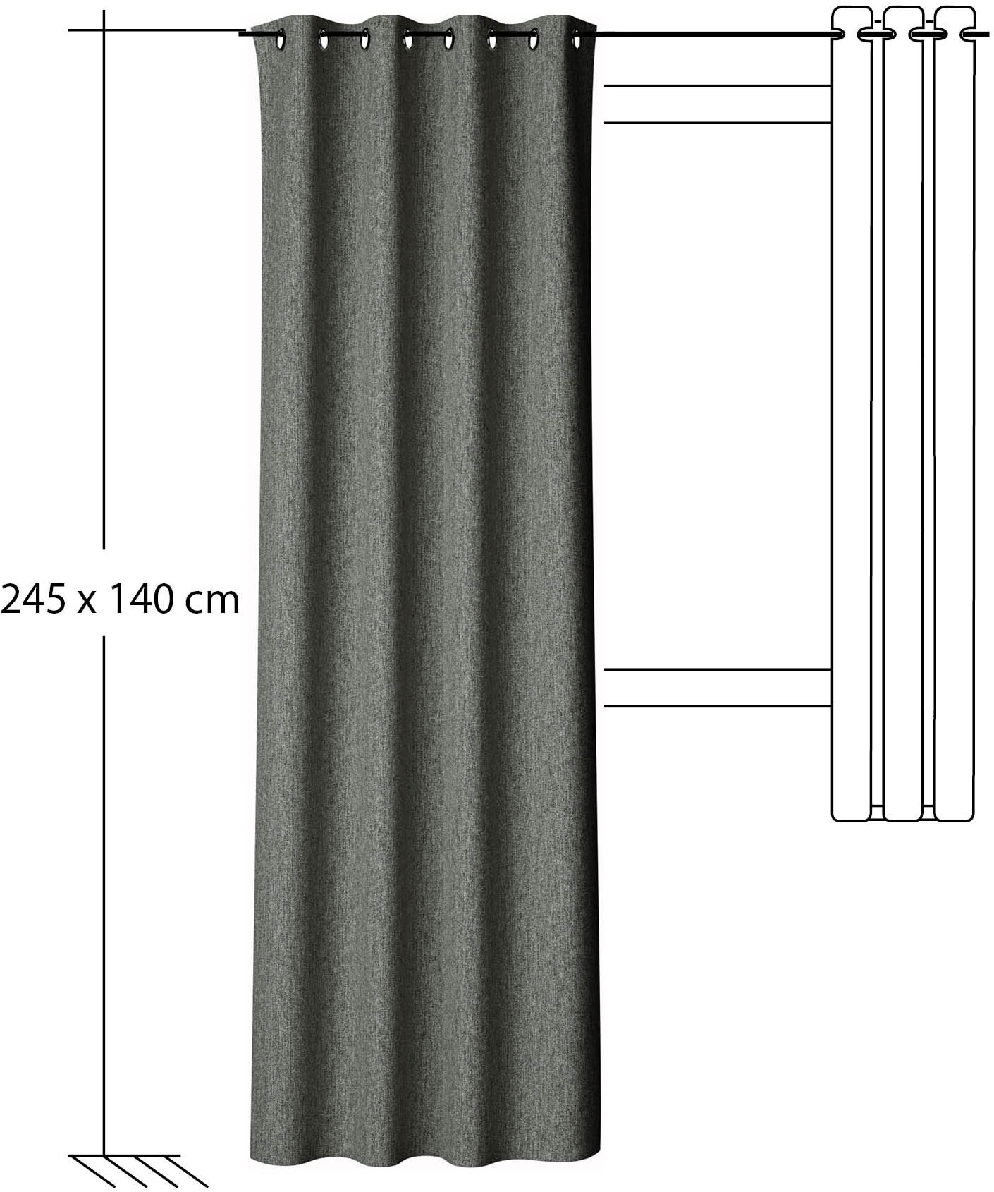 HOMING Vorhang »Katta« Ösen 1 Stk. tlg. Vorhang Katta
