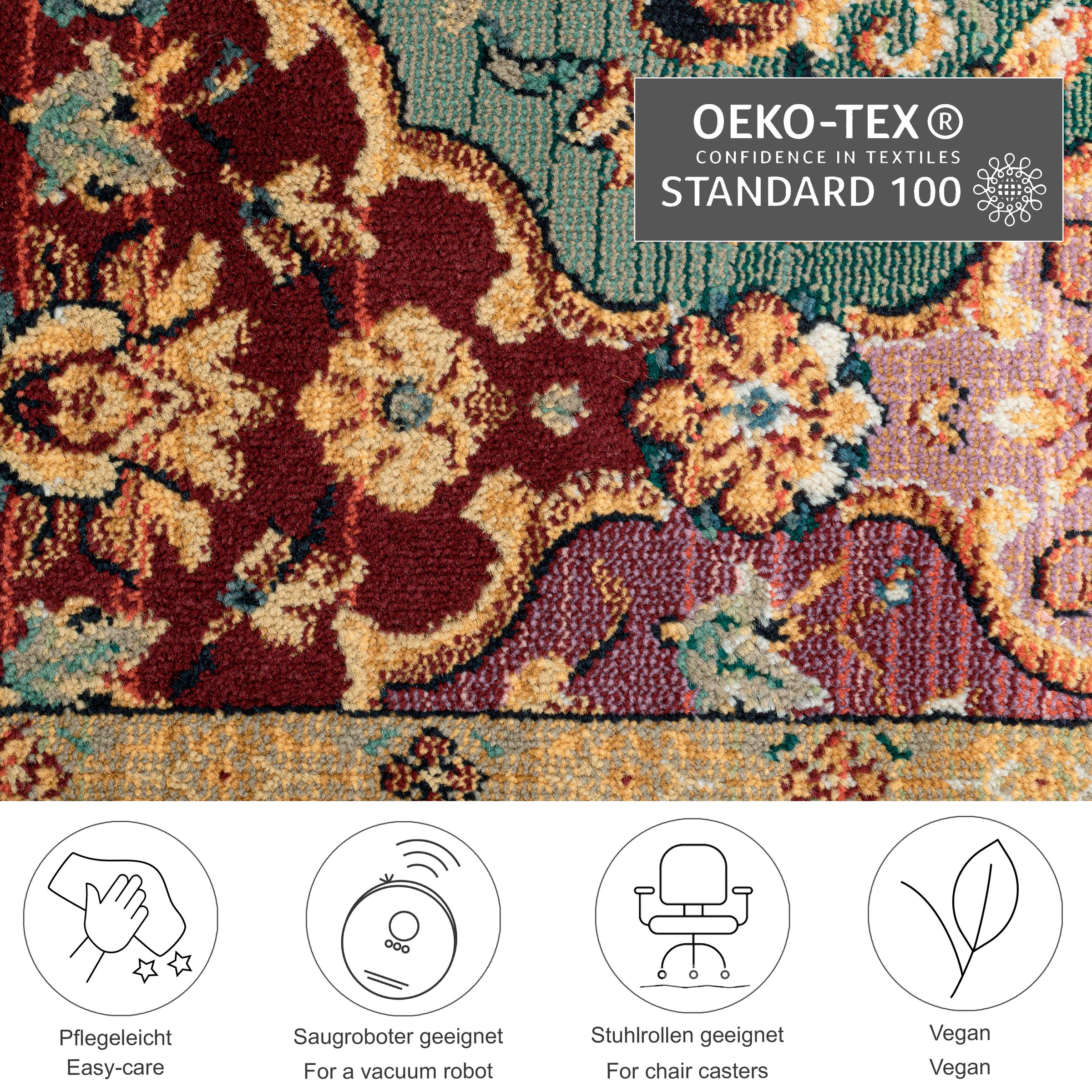 THEKO Teppich "Gabiro 208" rechteckig 10 mm Höhe Orient-Optik, ideal im Woh günstig online kaufen