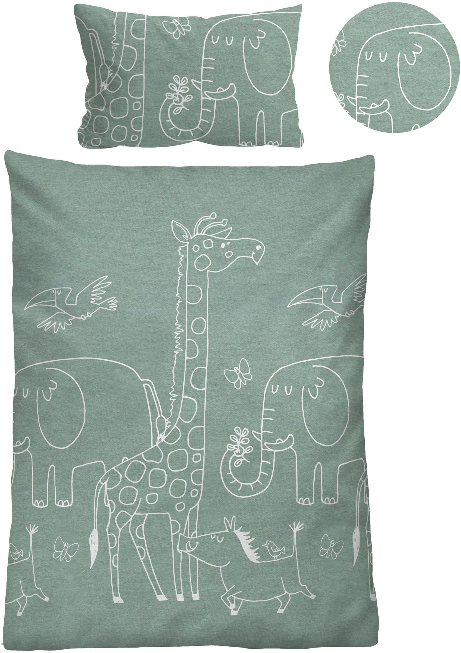 Biberna Kinderbettwäsche "0840520" 2 Stk. tlg. kuschelig warm, samtweich, M günstig online kaufen