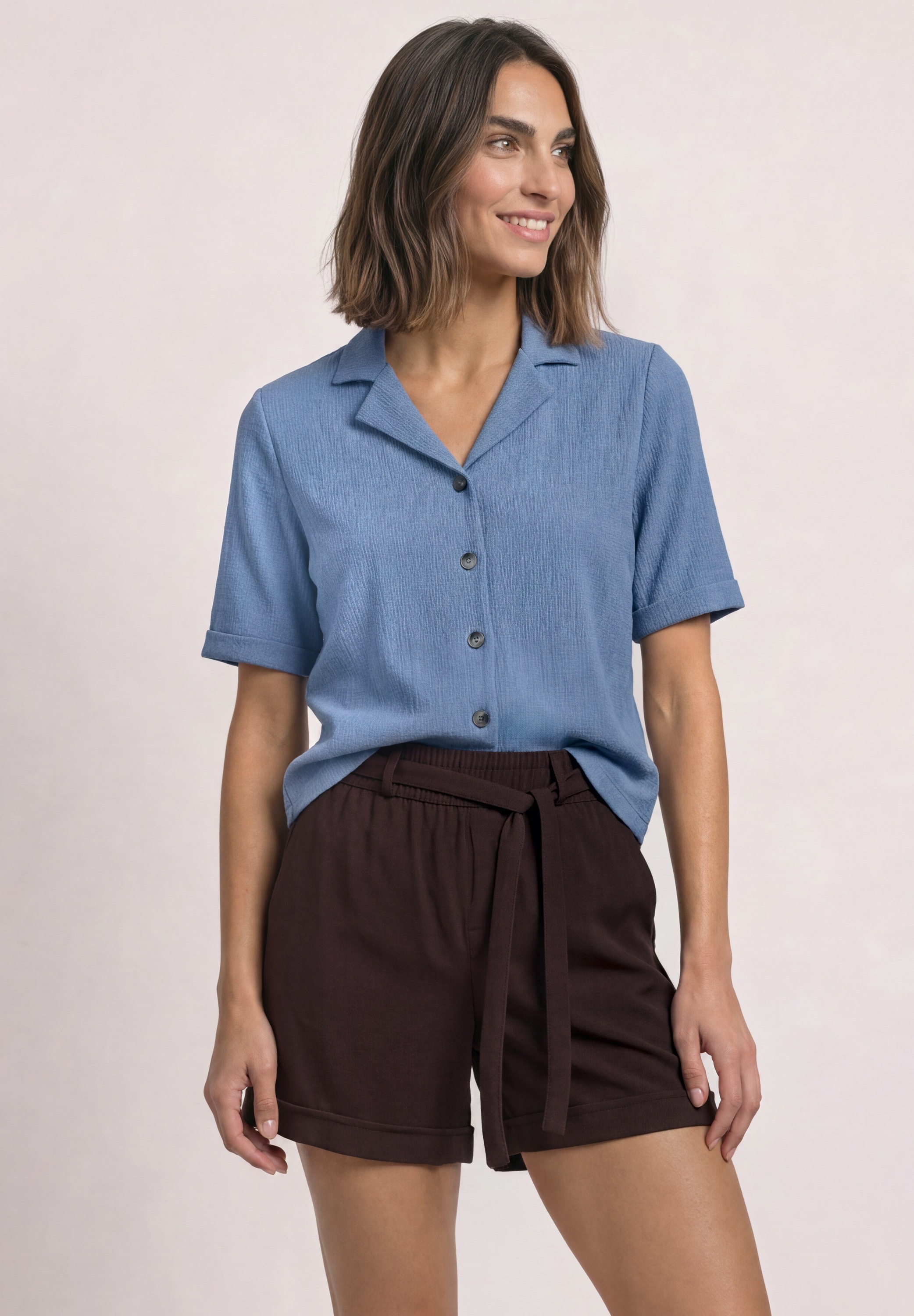 STREET ONE T-Shirt mit Knopfleiste
