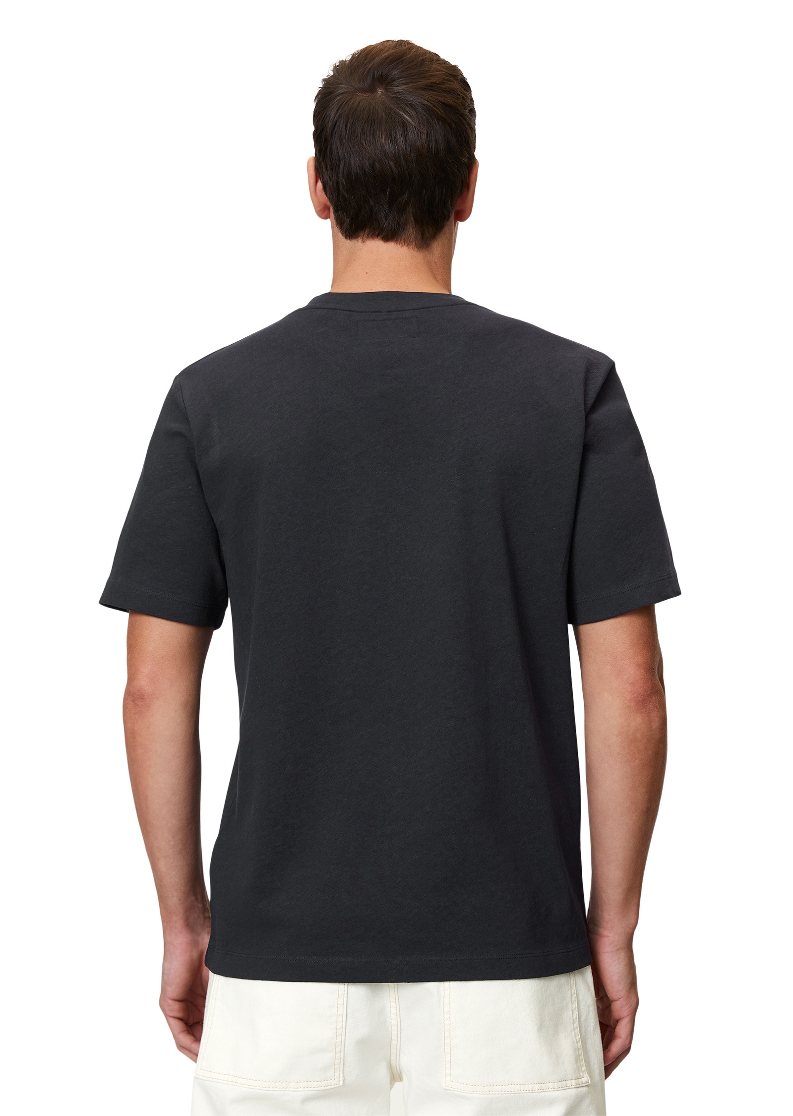 Marc O'Polo T-Shirt »aus Bio-Baumwolle-Leinen-Mix«