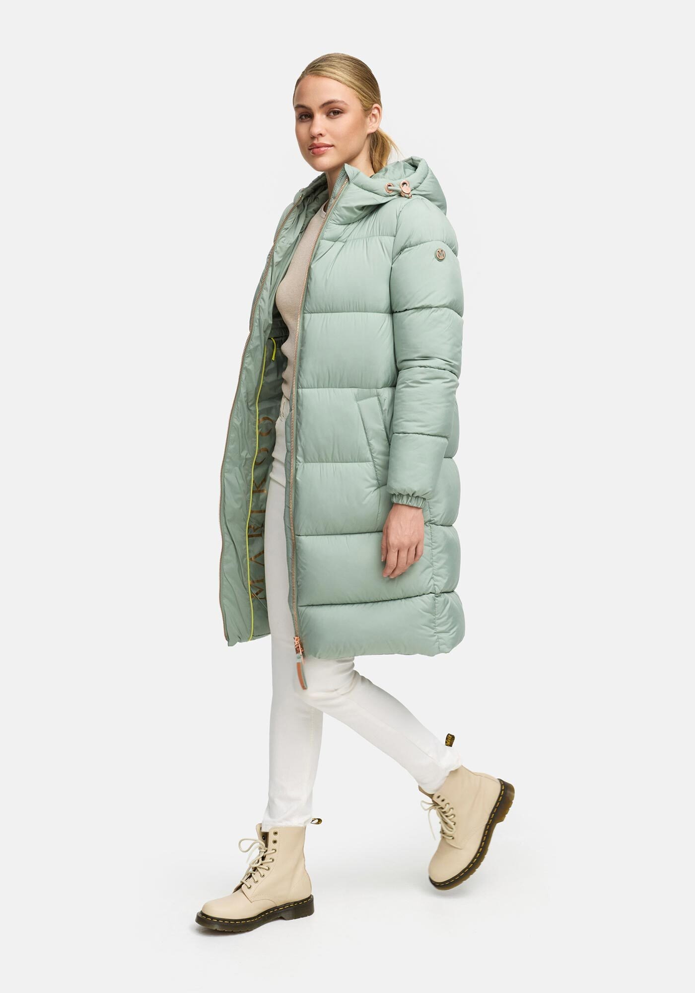 Marikoo Winterjacke »Nomadiaa«, Lange Damen Winterjacke