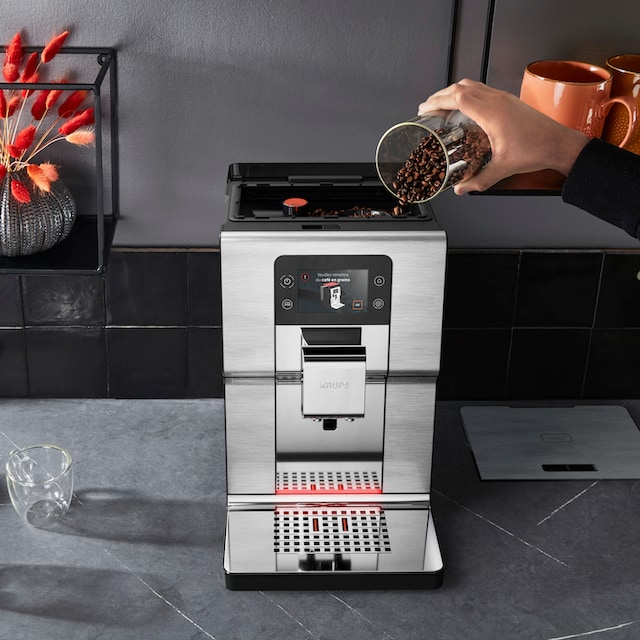 Krups Kaffeevollautomat »EA877D Intuition Experience+«, 21 Heiß- und  Kaltgetränke-Spezialitäten, geräuscharm, Farb-Touchscreen auf Raten | BAUR