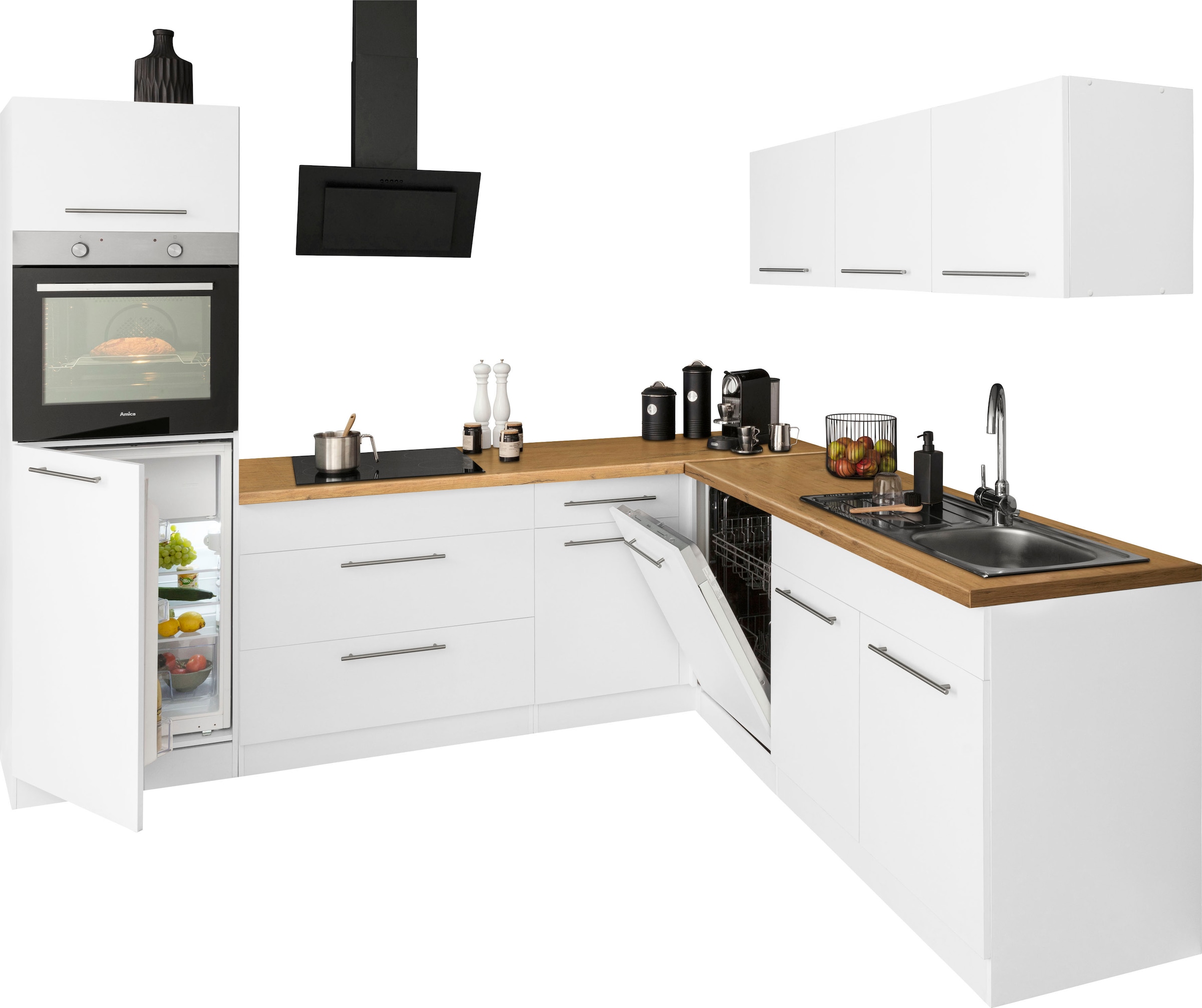 wiho Küchen bestellen 220 | mit »Unna«, BAUR 260 Stellbreite cm E-Geräten, x Winkelküche