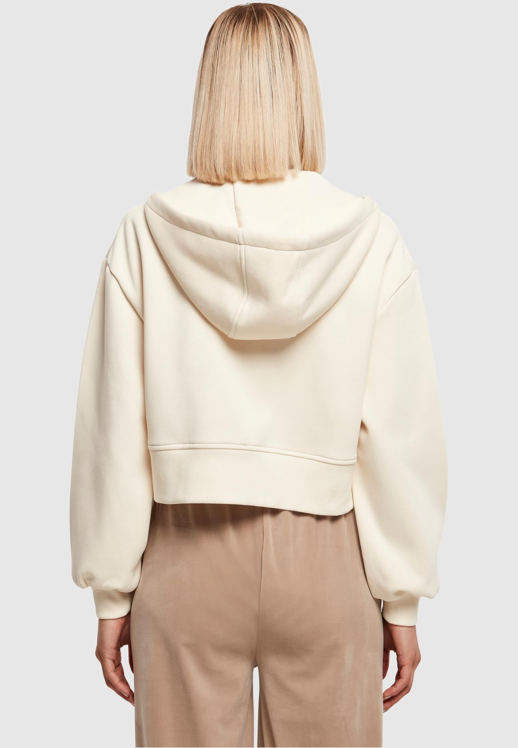 URBAN CLASSICS Sweatjacke »Urban Classics Damen Ladies Short Oversized Zip Jacket«