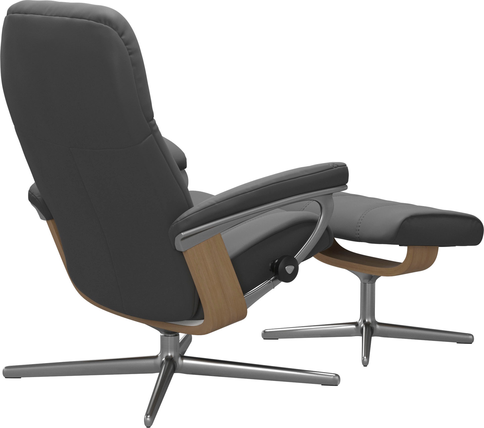 Stressless® Fußhocker »Consul«, mit Cross Base, Größe S, M & L, Holzakzent Eiche